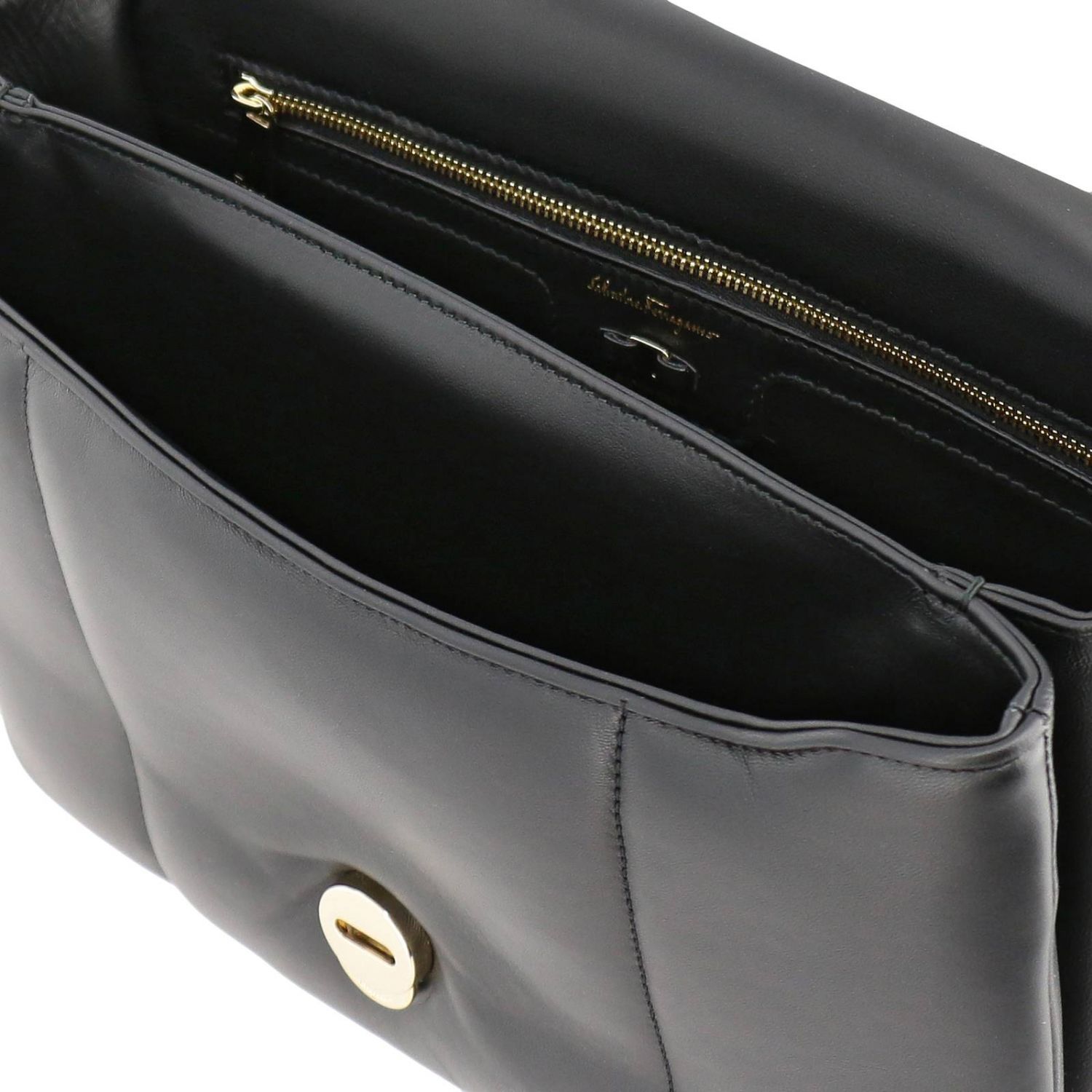 Salvatore Ferragamo Outlet: crossbody bags for women - Black ...