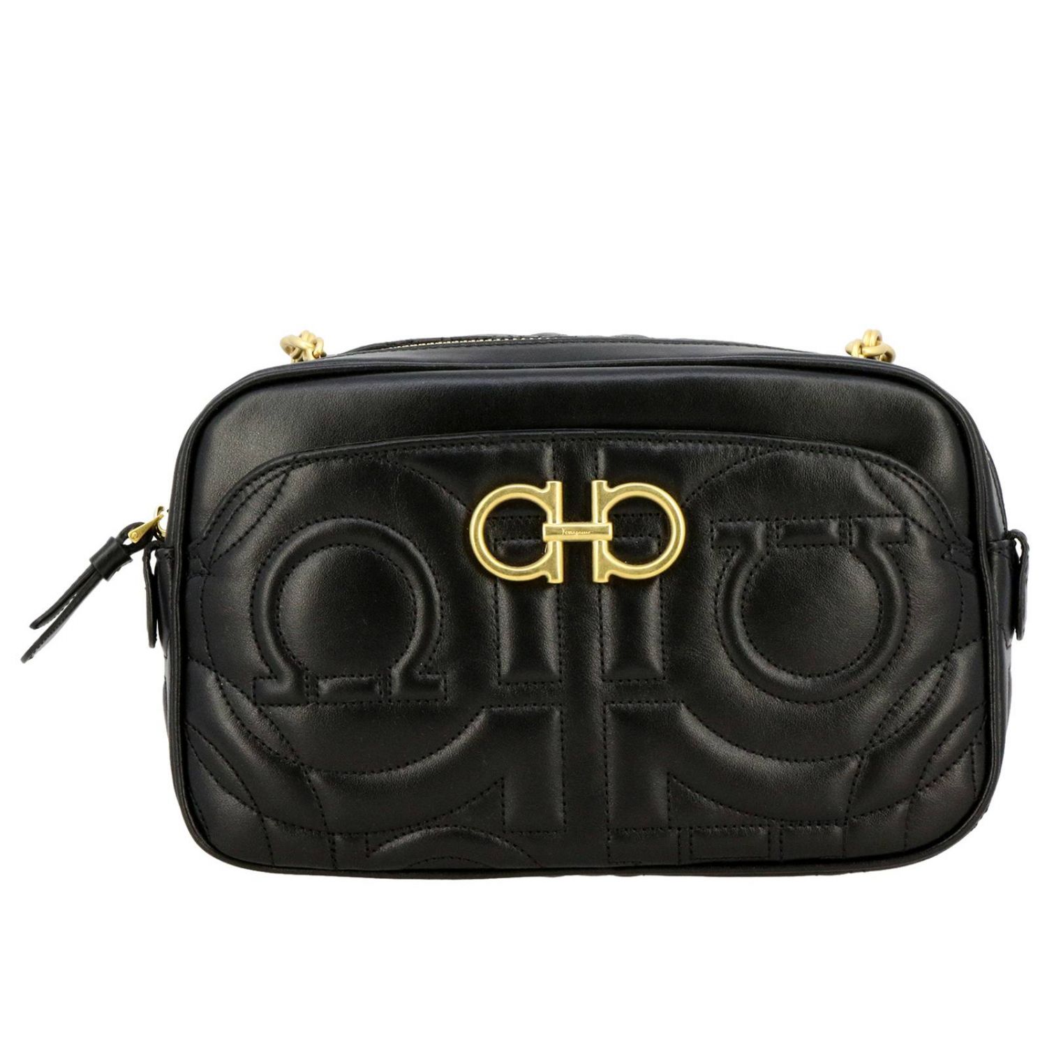 ferragamo black shoulder bag