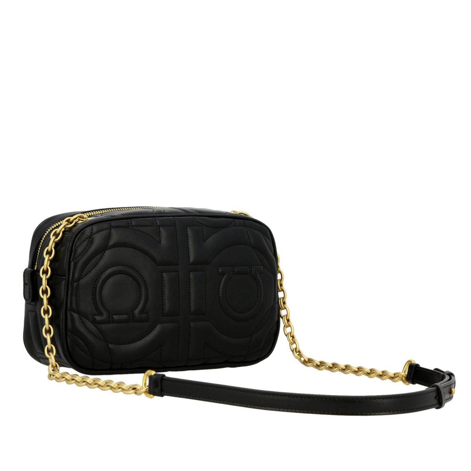 ferragamo black shoulder bag