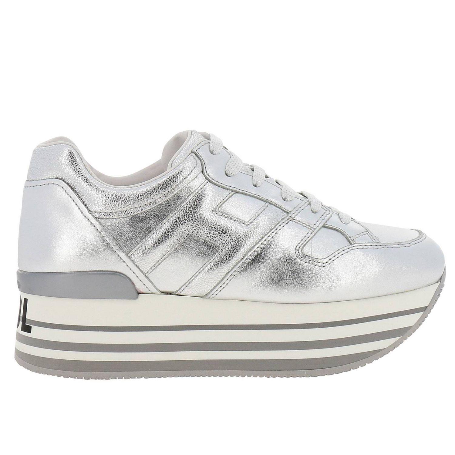 Hogan Outlet: Shoes women - Silver | Sneakers Hogan HXW4250T548 IK1 ...