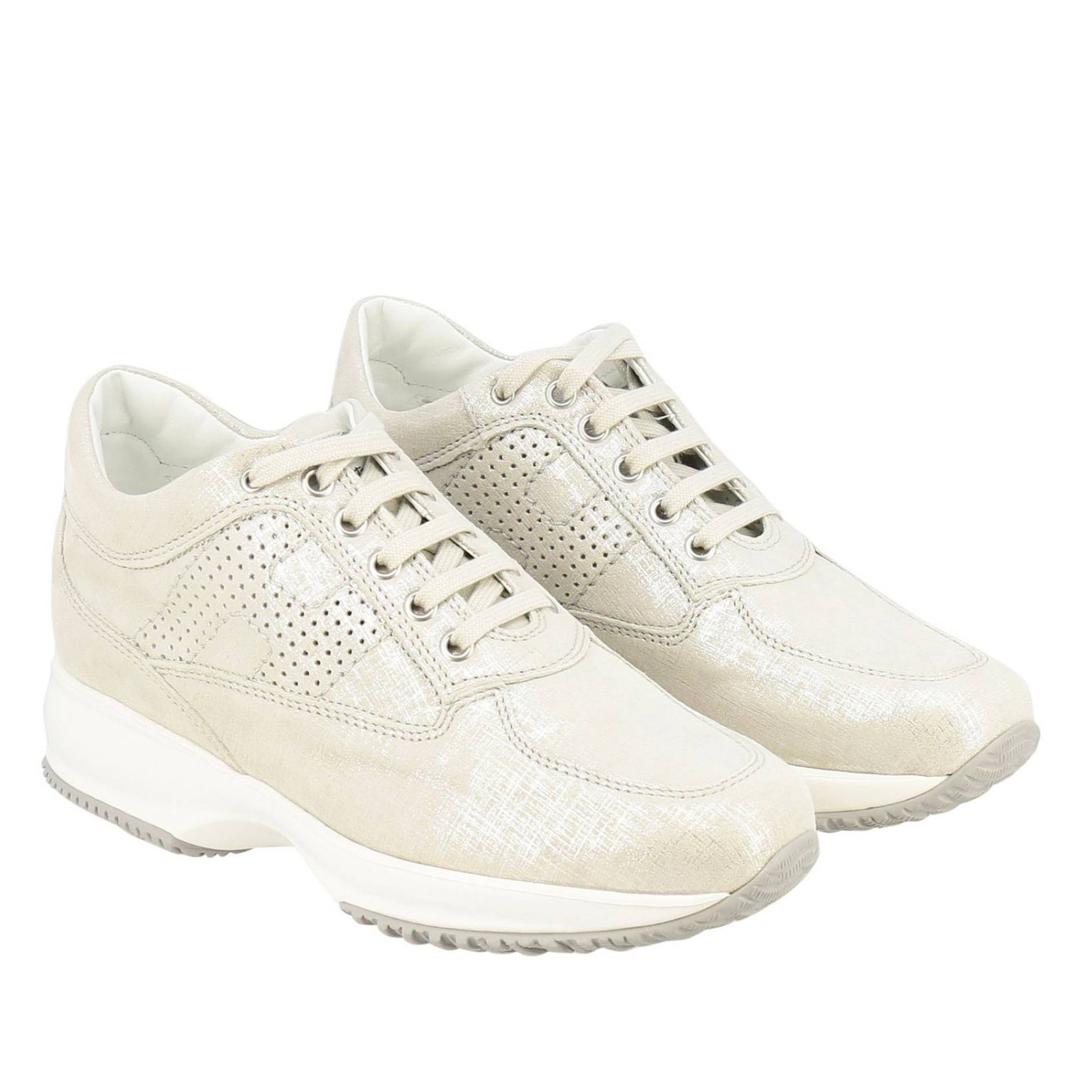 HOGAN: Shoes women | Sneakers Hogan Women Silver | Sneakers Hogan ...