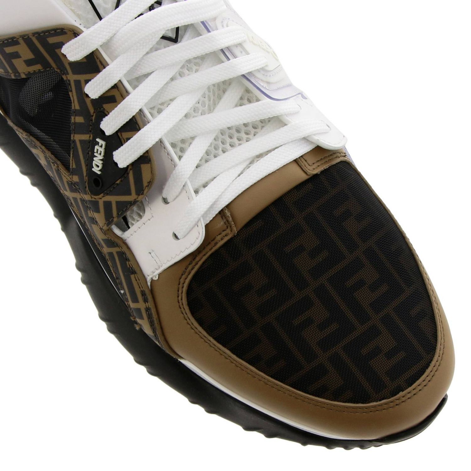 FENDI: Shoes men | Sneakers Fendi Men White | Sneakers Fendi 7E1217 ...