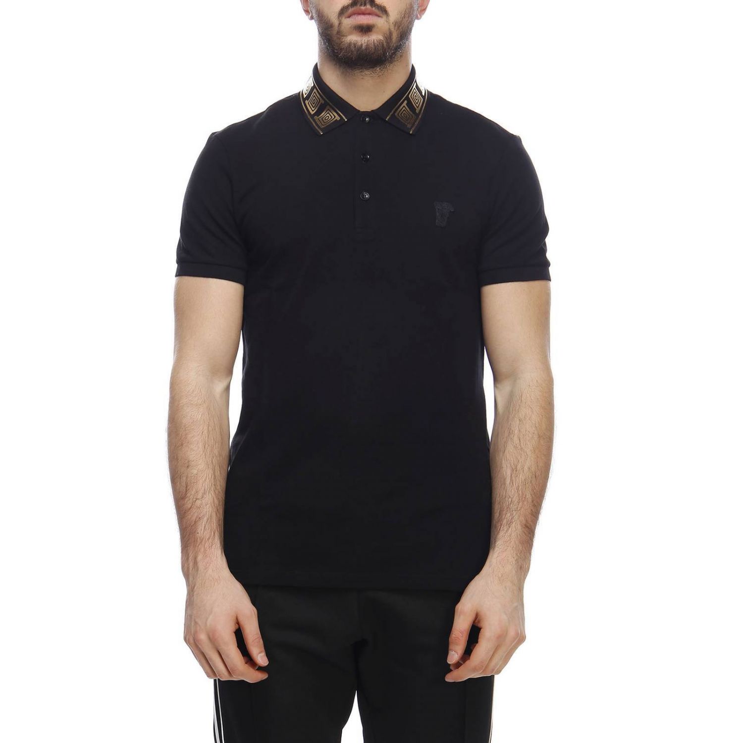 Versace Collection Outlet: t-shirt for men - Black | Versace Collection ...