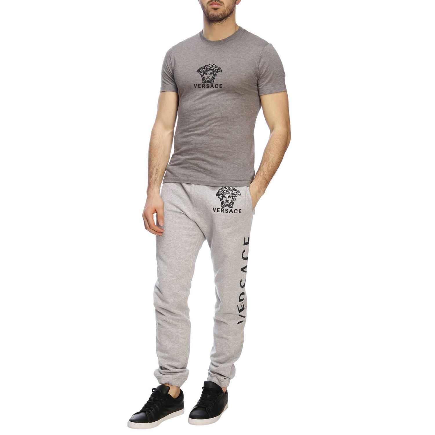 Versace Outlet Tshirt men Grey TShirt Versace A82396 A224589