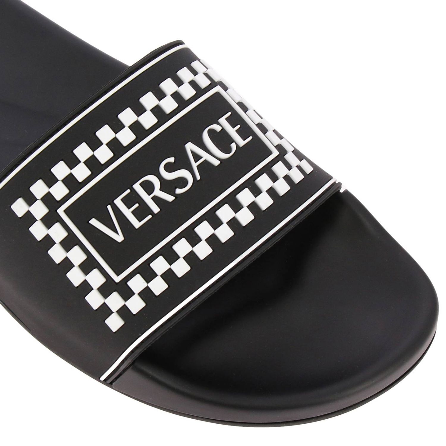 Versaceアウトレット：サンダル メンズ - ブラック | GIGLIO.COMオンラインのVersace サンダル DSU7318 DGOXG