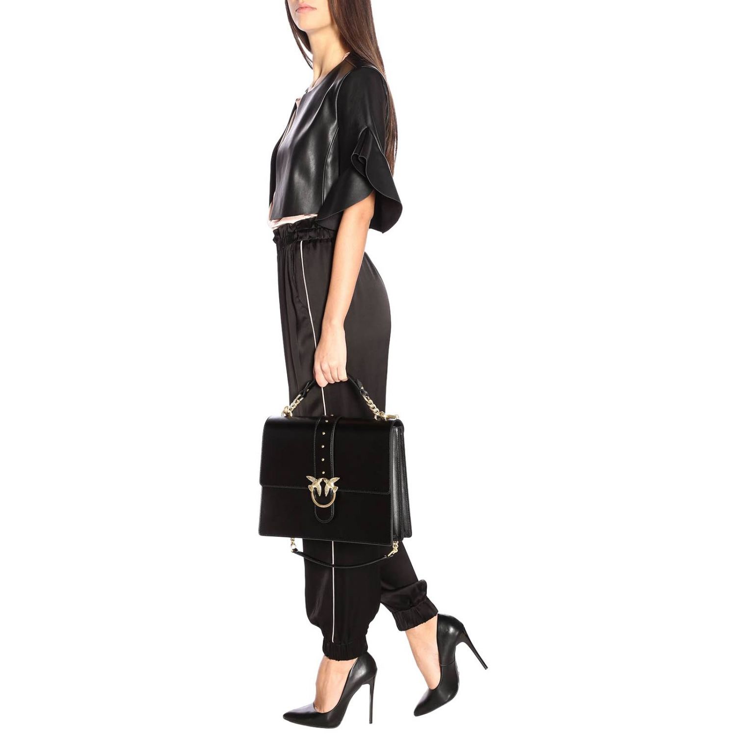 Handbag PINKO - Irises Cartella PW 19 PLTT 1P21A8 Y5F4 Black Z99 - Classic  - Handbags | efootwear.eu