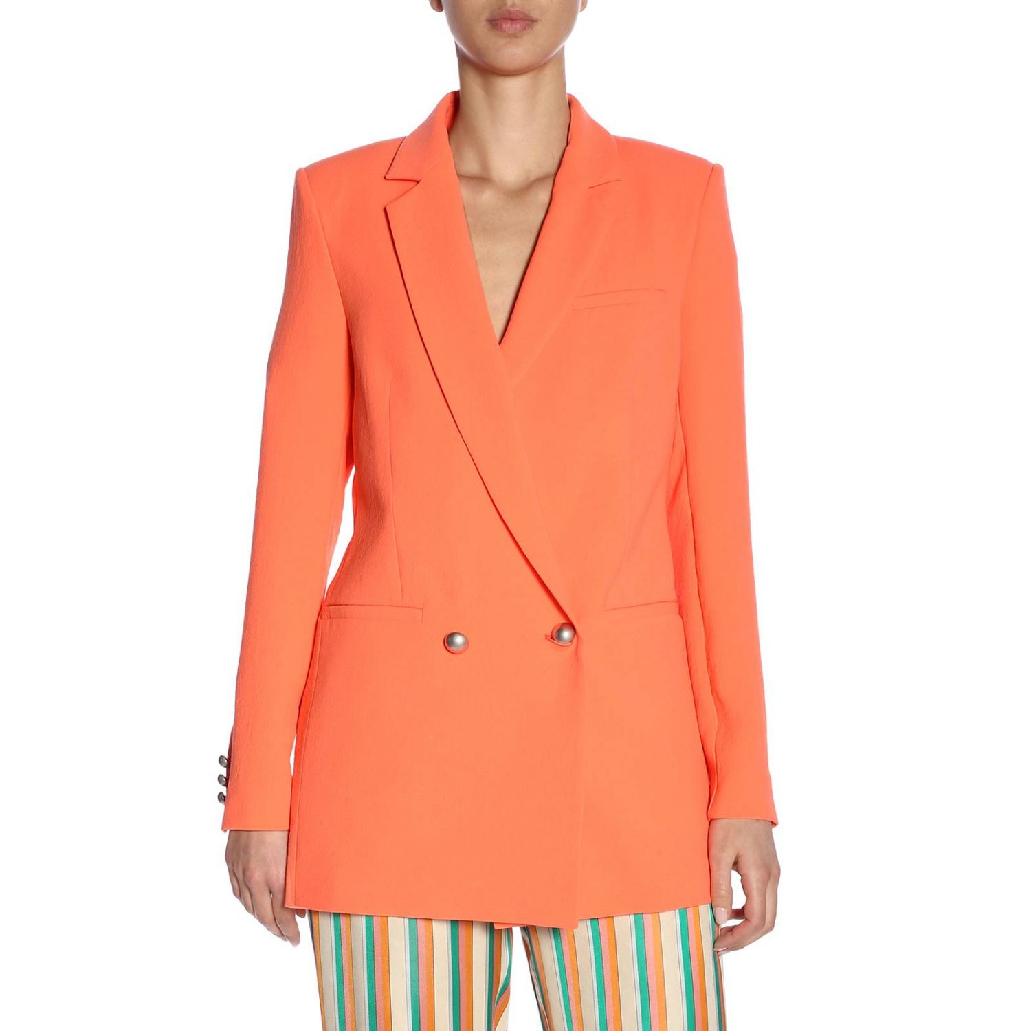 Pinko Outlet: Blazer women - Orange | Blazer Pinko 1B13V8-7438 GOLDIE 3 ...