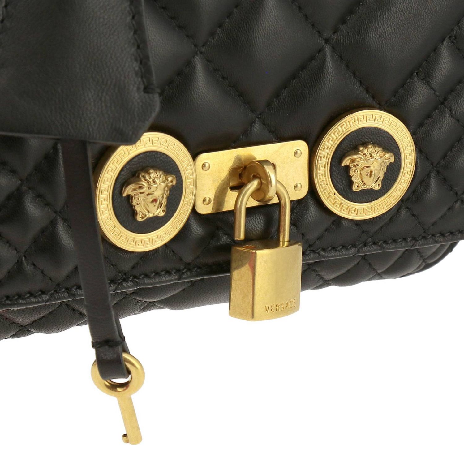 Versace Outlet: mini bag for woman - Black | Versace mini bag DBFG479 ...