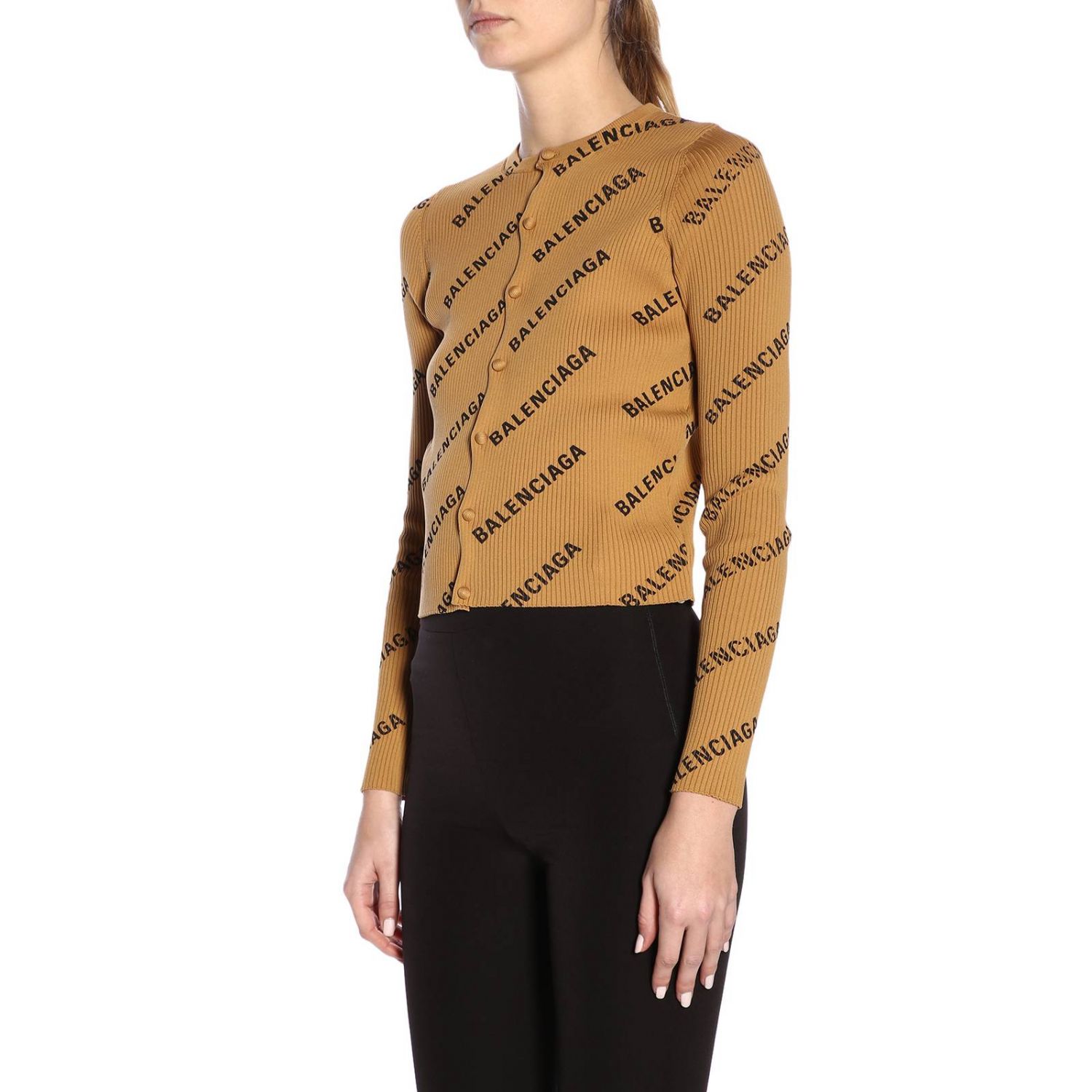 Balenciaga Outlet: Sweater women | Sweater Balenciaga Women Camel ...