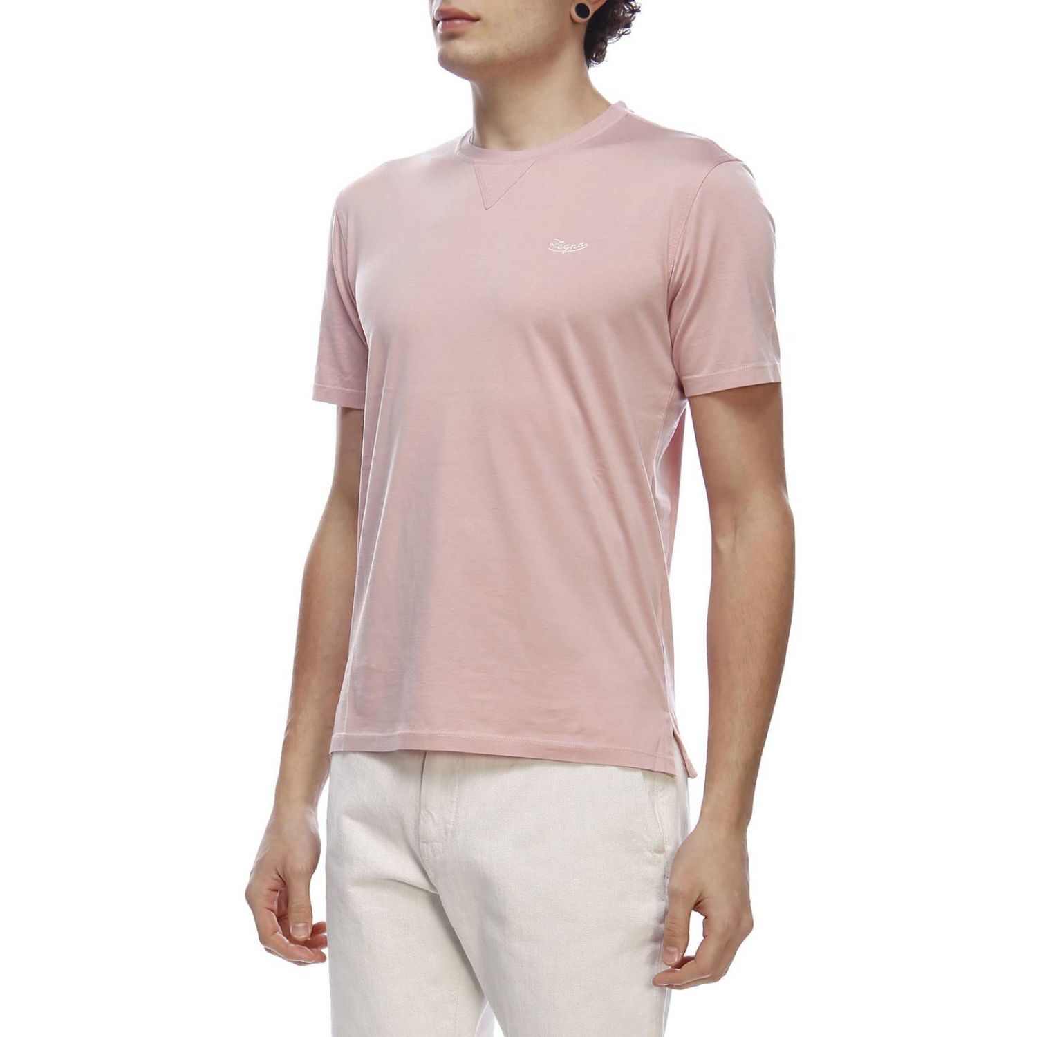 T-shirt men Ermenegildo Zegna | T-Shirt Ermenegildo Zegna Men Pink | T