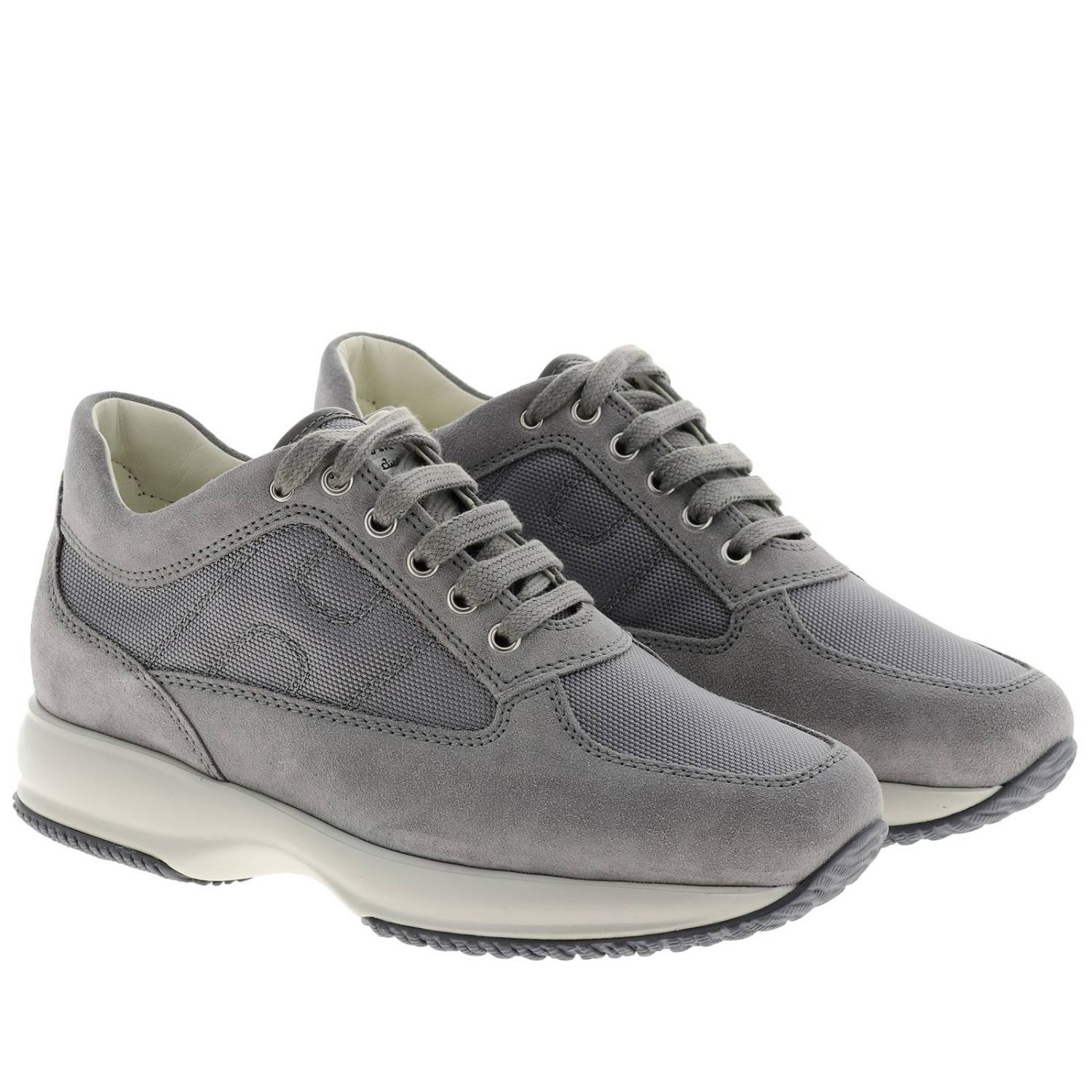 HOGAN: Shoes men - Grey | Sneakers Hogan HXM00N00E10 B2A GIGLIO.COM