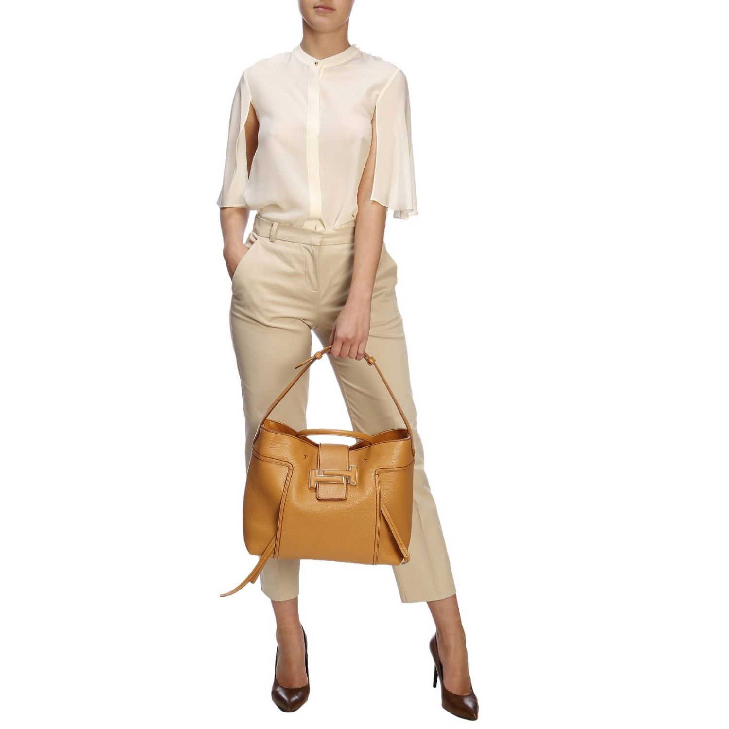 TOD'S: Shoulder bag women - Gold | Handbag Tod's XBWDOTA1300 JM7 GIGLIO.COM