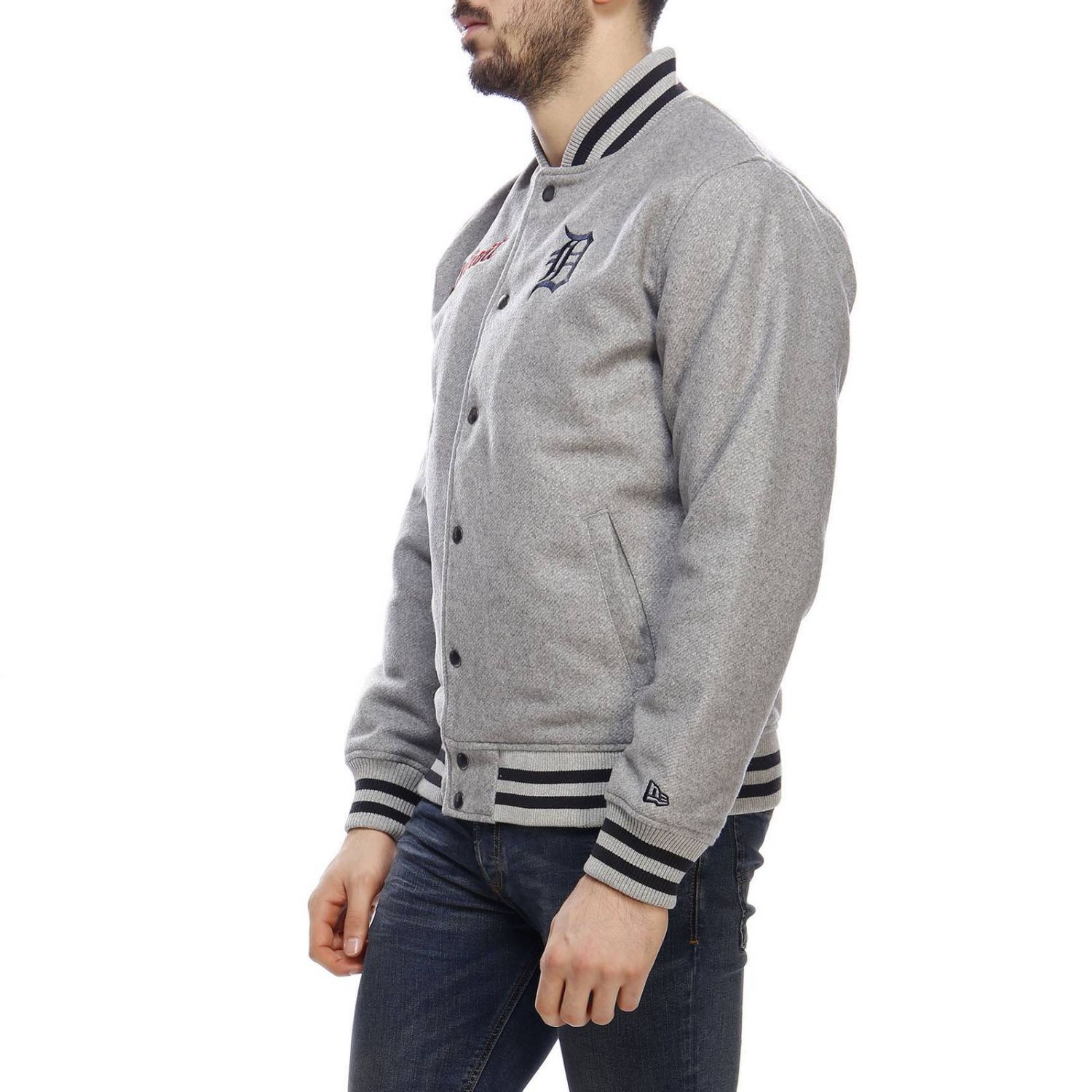 New Era Outlet: jacket for man - Grey | New Era jacket 11788931 online ...