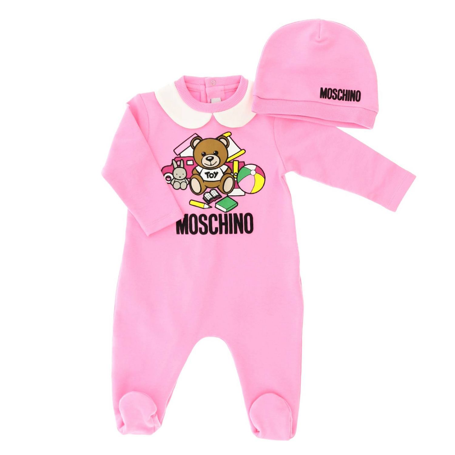 Moschino Baby Outlet: Romper kids | Romper Moschino Baby Kids Pink ...
