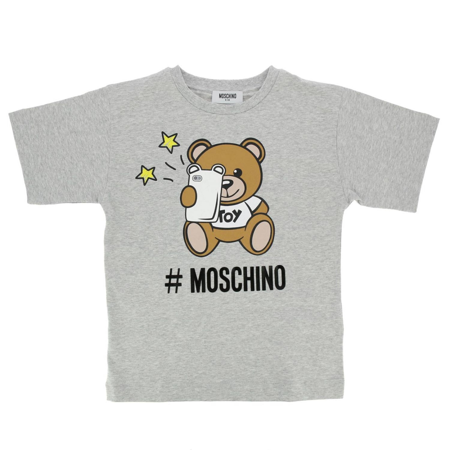 Moschino Kid Outlet: t-shirt for boys - Grey | Moschino Kid t-shirt ...