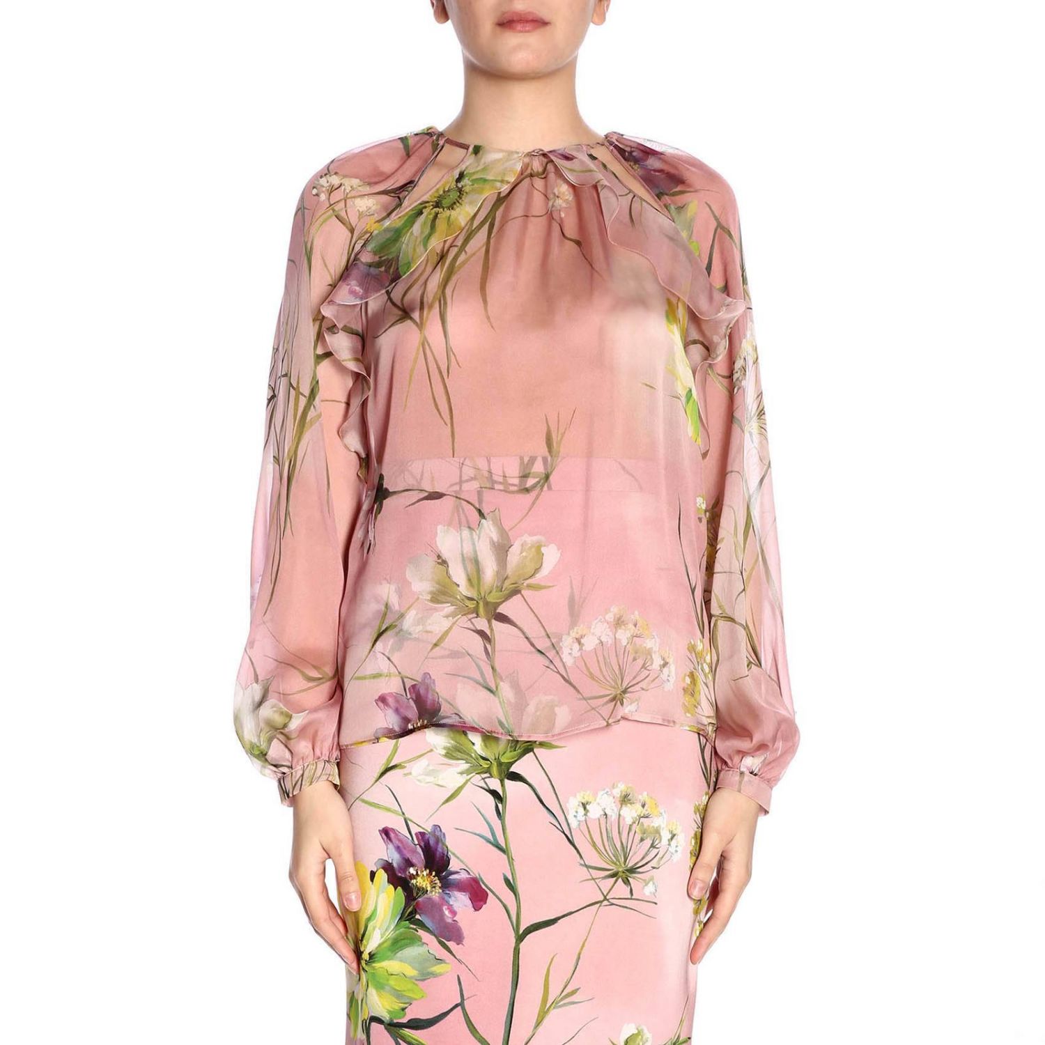 Blumarine Outlet: top for woman - Pink | Blumarine top 3086 online on ...