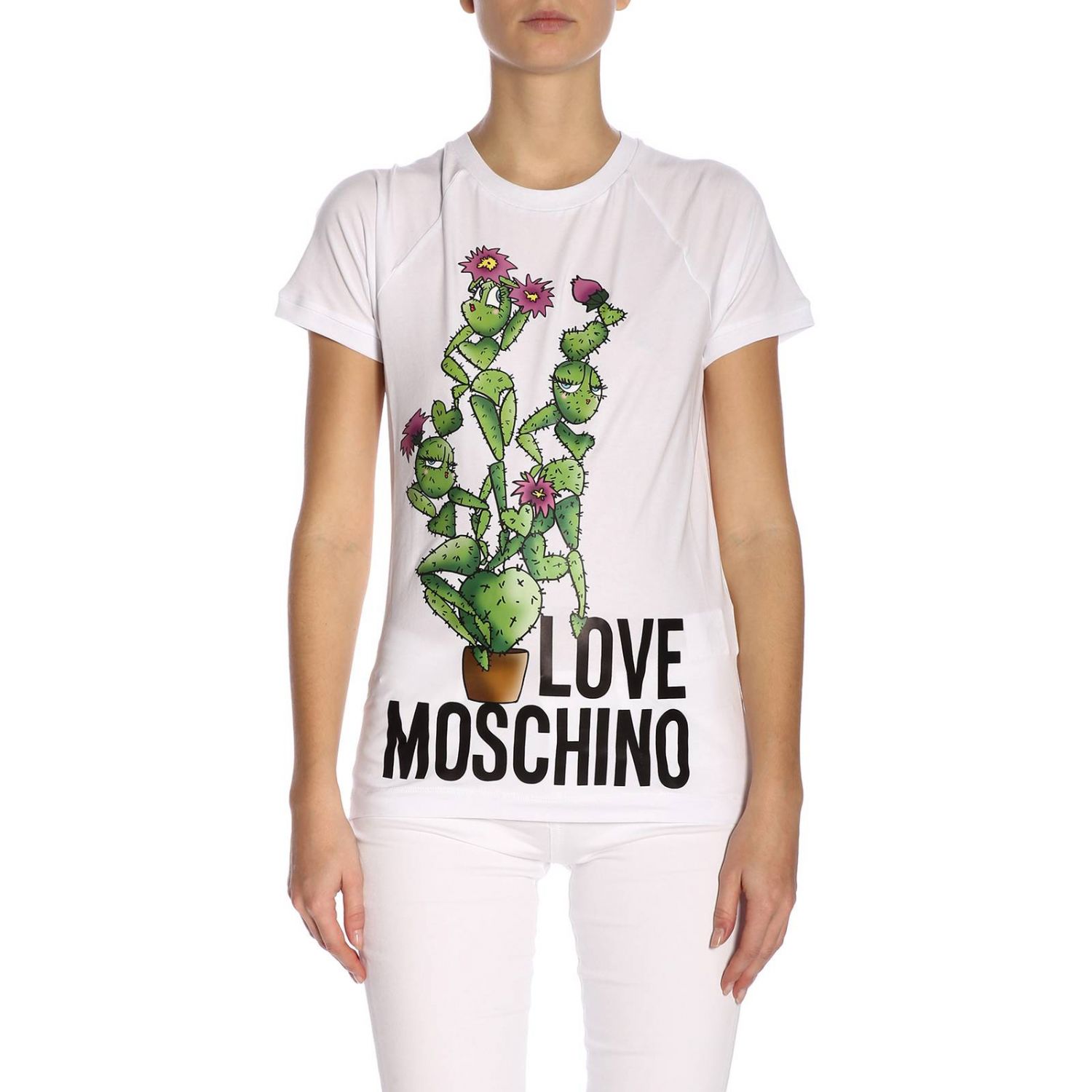 Love Moschino Outlet: t-shirt for woman - White | Love Moschino t-shirt ...