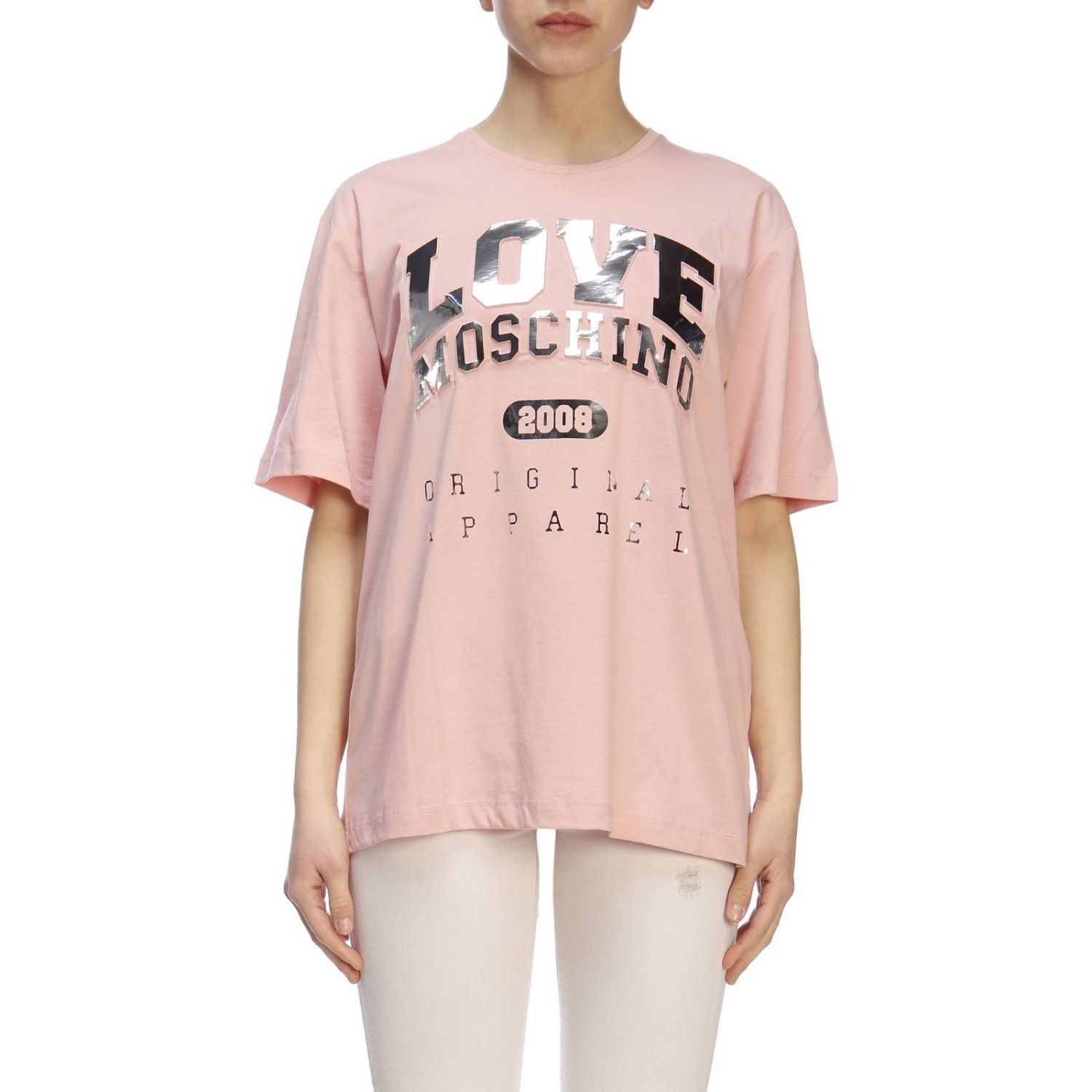 Love Moschino Outlet: T-shirt women Moschino Love - Pink | T-Shirt Love ...