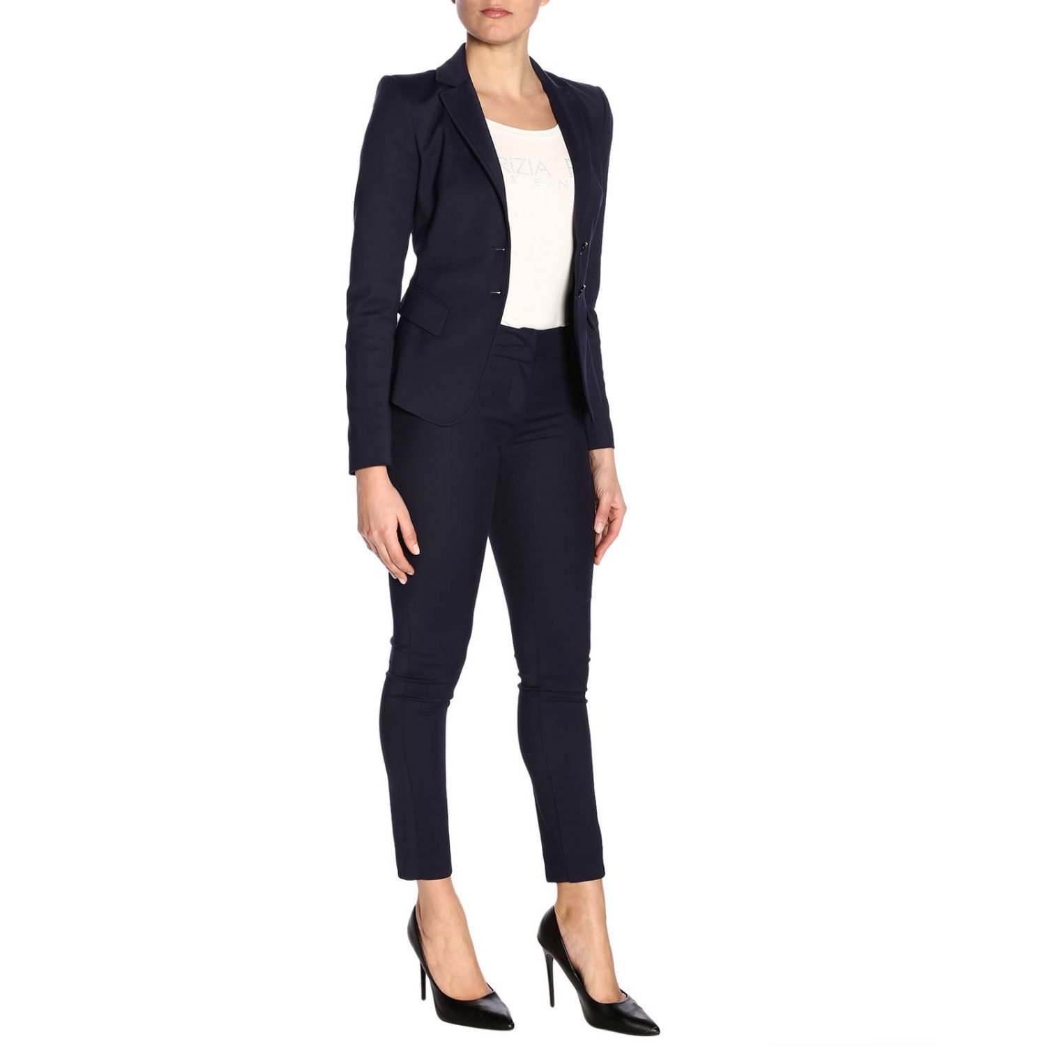 Patrizia Pepe Outlet: Blazer woman - Blue | Patrizia Pepe Blazer BS0112 ...