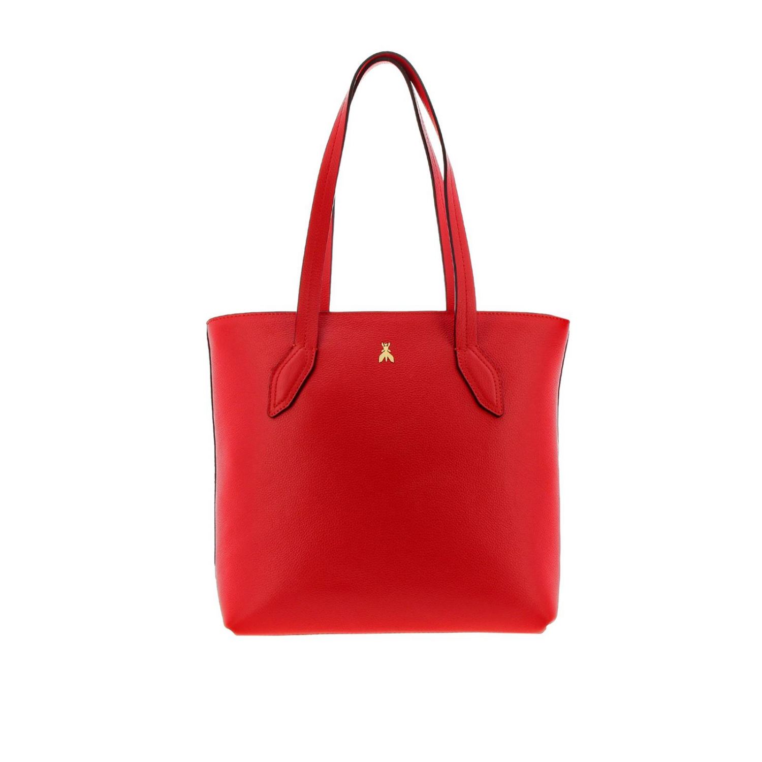 Patrizia Pepe City Borsa shopper pelle di vitello grana rosso -  2V8895-A4U8N-R309 | wardow.com