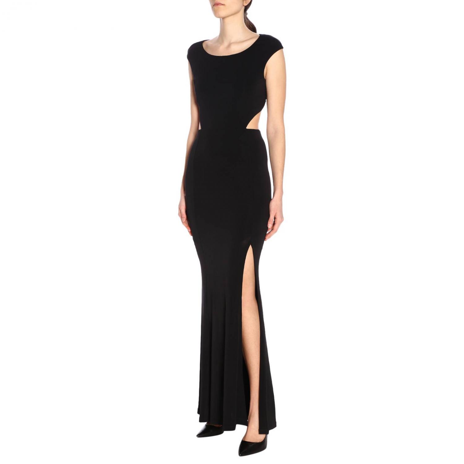 Patrizia Pepe Outlet: Abito lungo senza maniche con spacco - Nero | Abito Patrizia  Pepe 2A1947 A3EV GIGLIO.COM