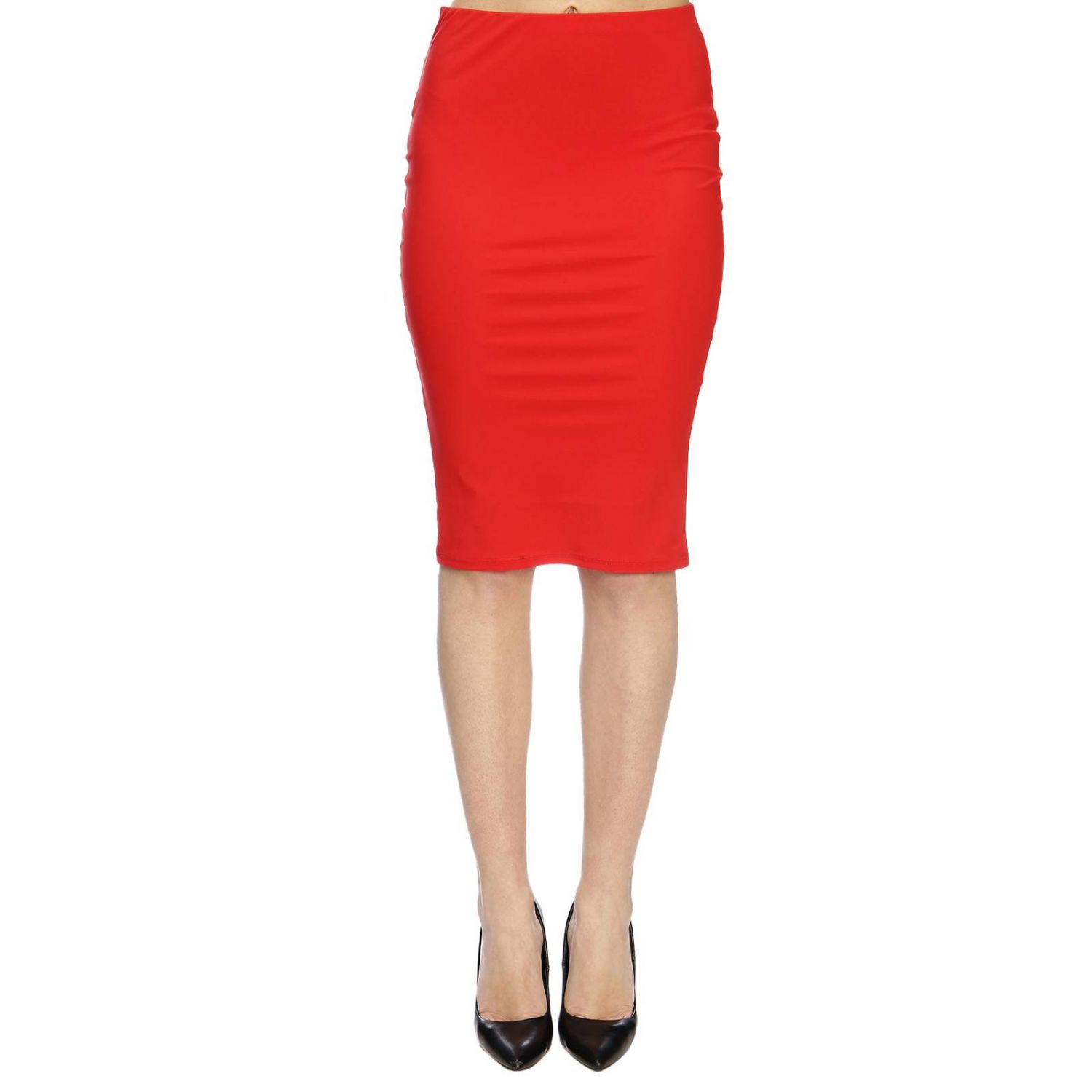 Patrizia Pepe Outlet: Skirt women - Red | Skirt Patrizia Pepe BG0484 ...