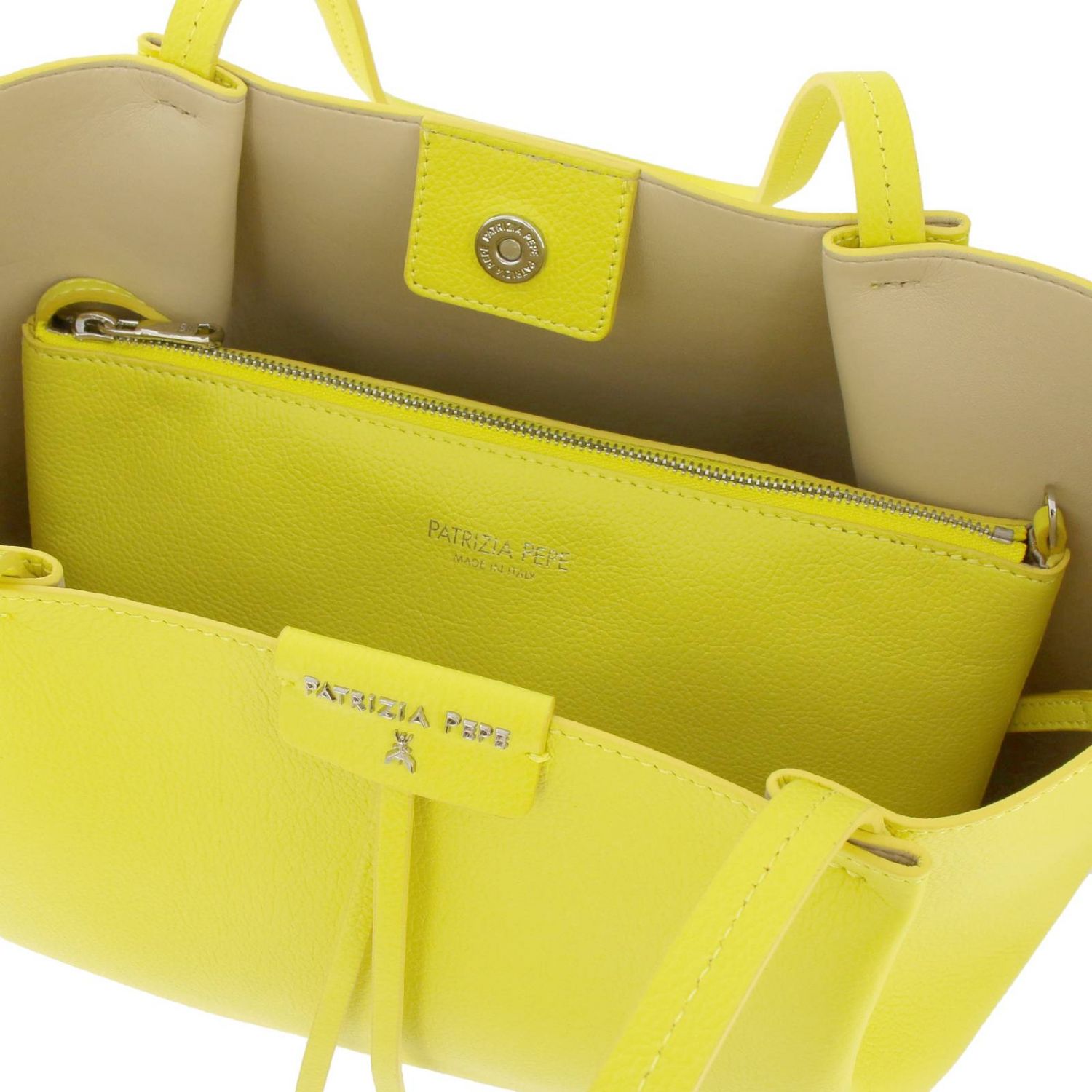 Patrizia Pepe Outlet: shoulder bag for woman - Yellow | Patrizia Pepe ...