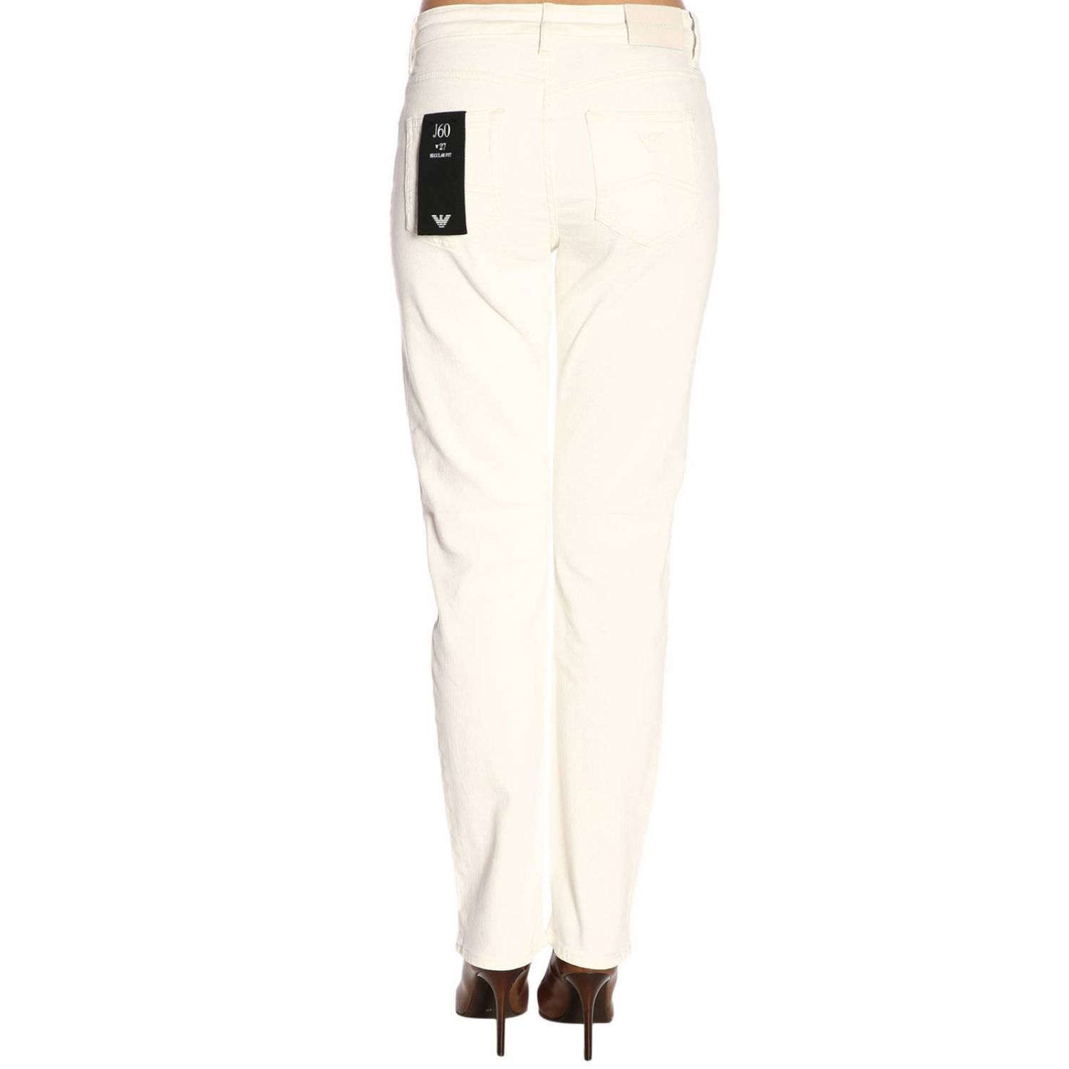 armani cream jeans