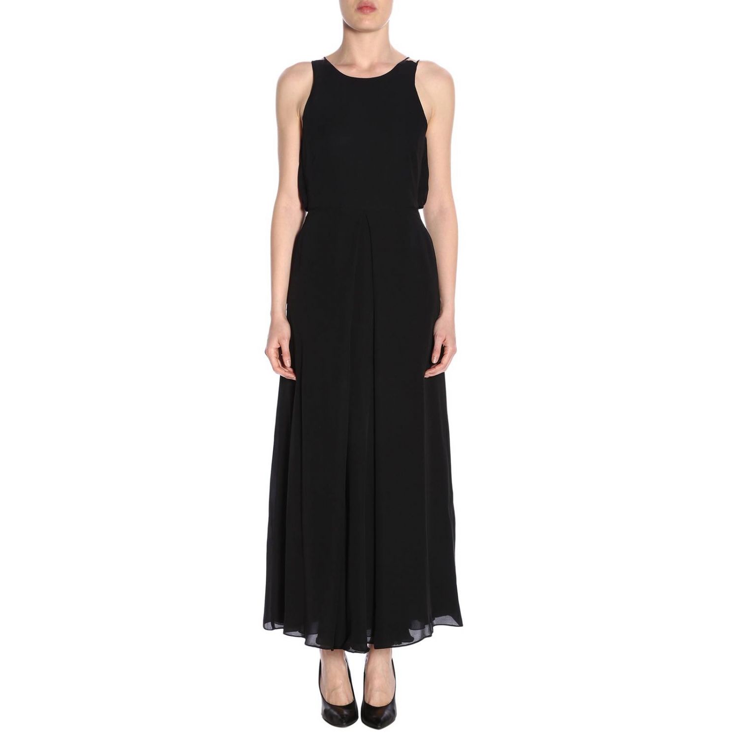 Emporio Armani Outlet: Dress women | Dress Emporio Armani Women Black ...
