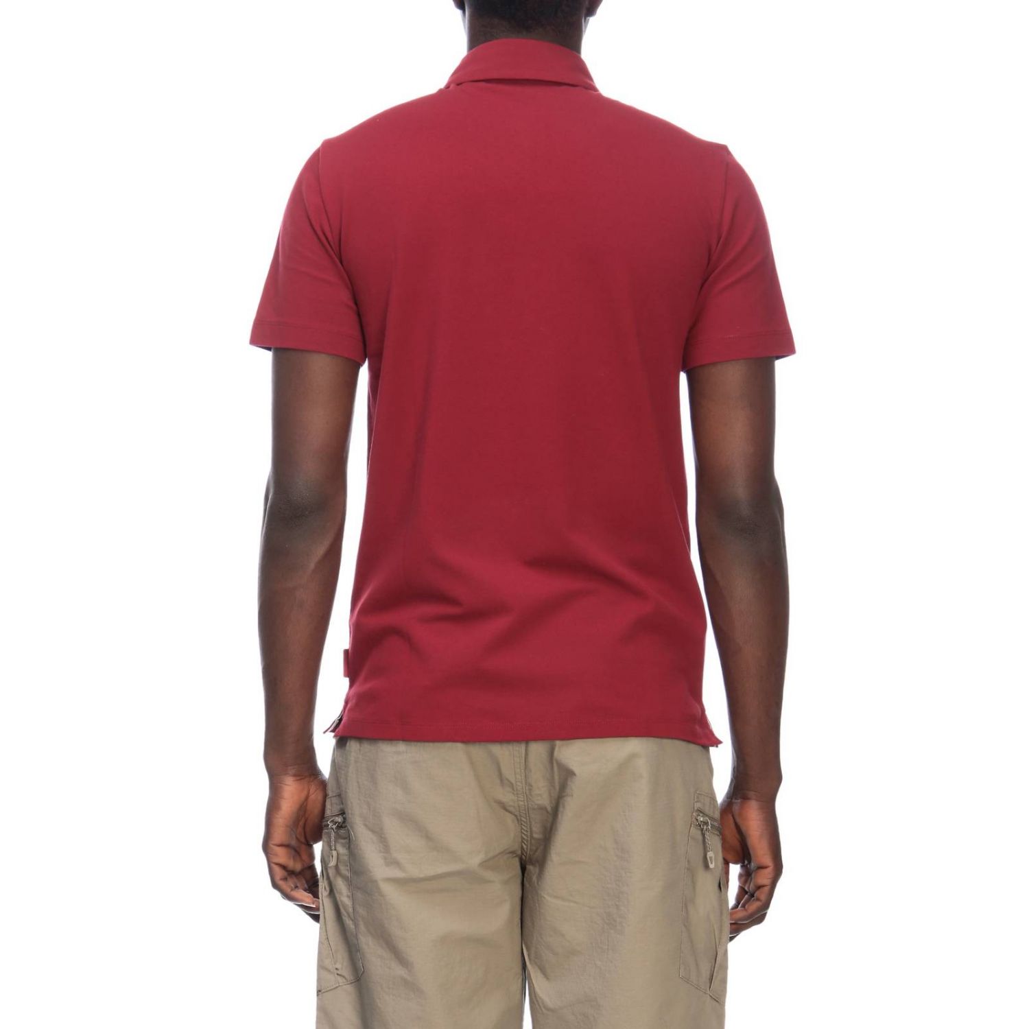 armani exchange red polo shirt