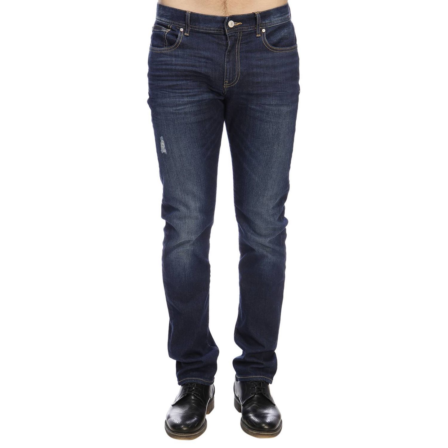 Armani Exchange Outlet: jeans for man - Blue | Armani Exchange jeans ...