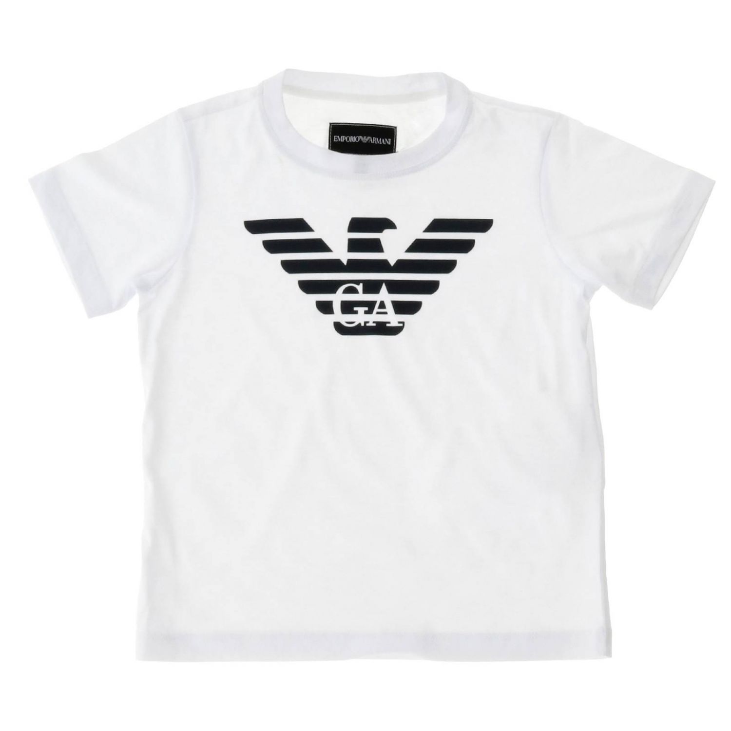 Emporio Armani Outlet: T-shirt kids - White | T-Shirt Emporio Armani ...