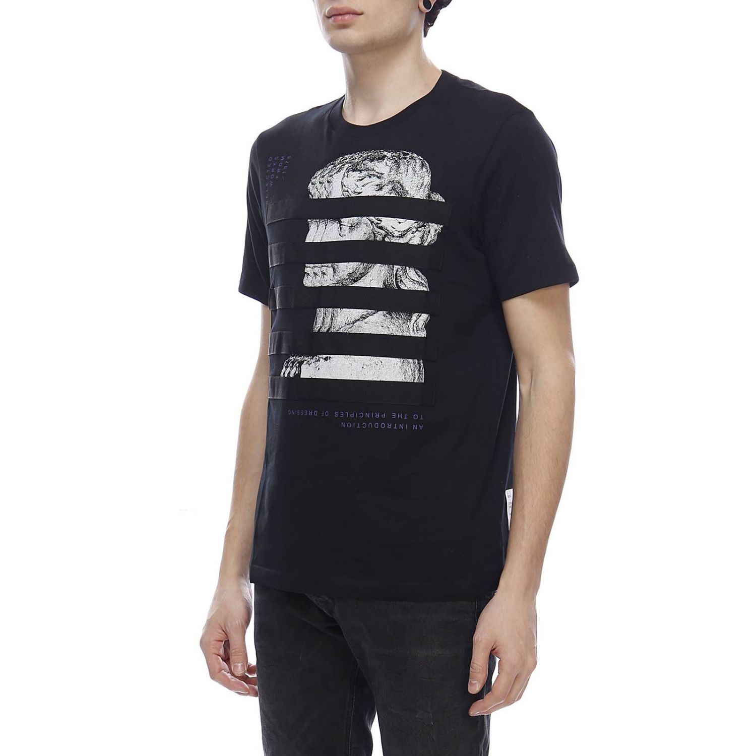 Diesel Outlet: T-shirt men - Black | T-Shirt Diesel 00SMIT 0QAUL GIGLIO.COM