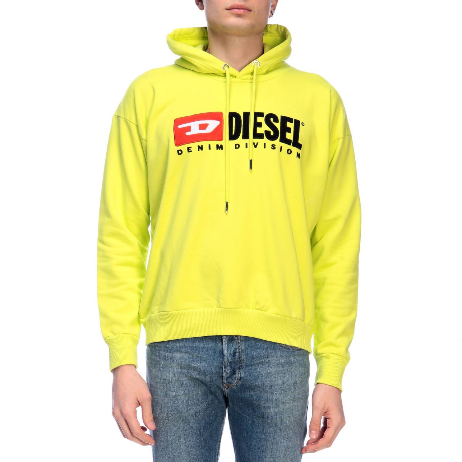 Diesel Outlet: sweater for man - Acid Green | Diesel sweater 00SH34 ...
