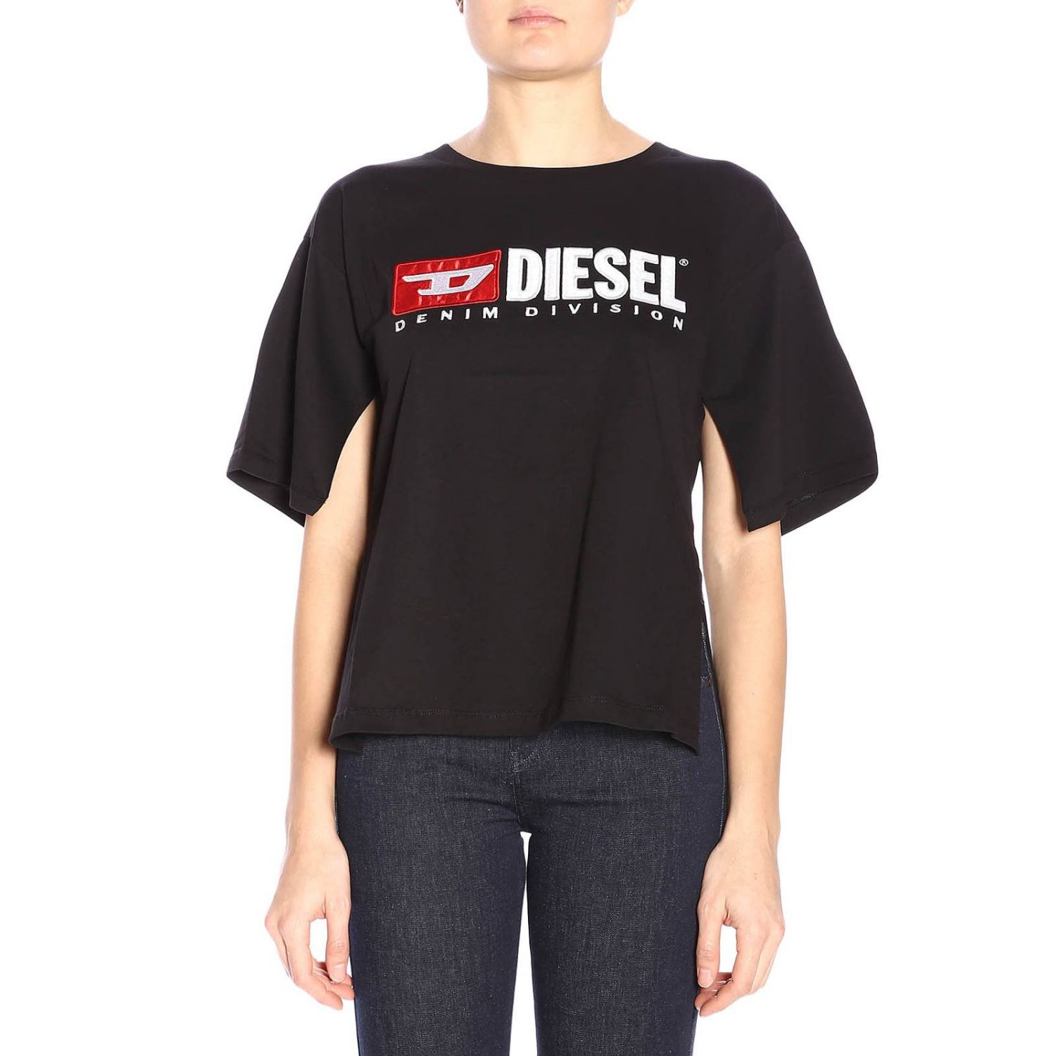 Diesel Outlet Tshirt women Black TShirt Diesel 00SPB9 0CATJ