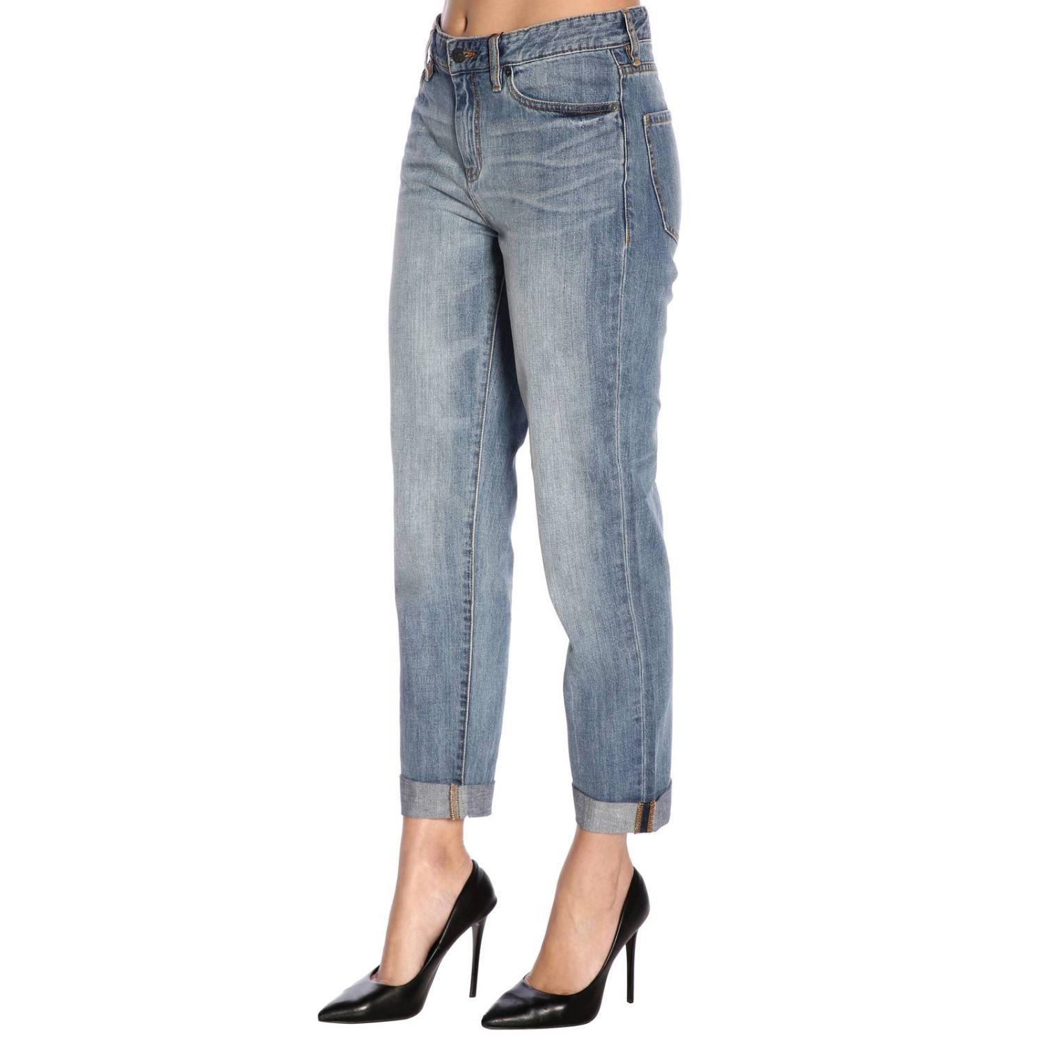 womens armani high waisted jeans