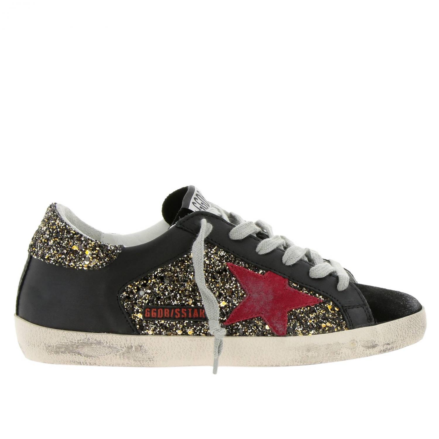Golden Goose Outlet: Shoes women - Gold | Sneakers Golden Goose