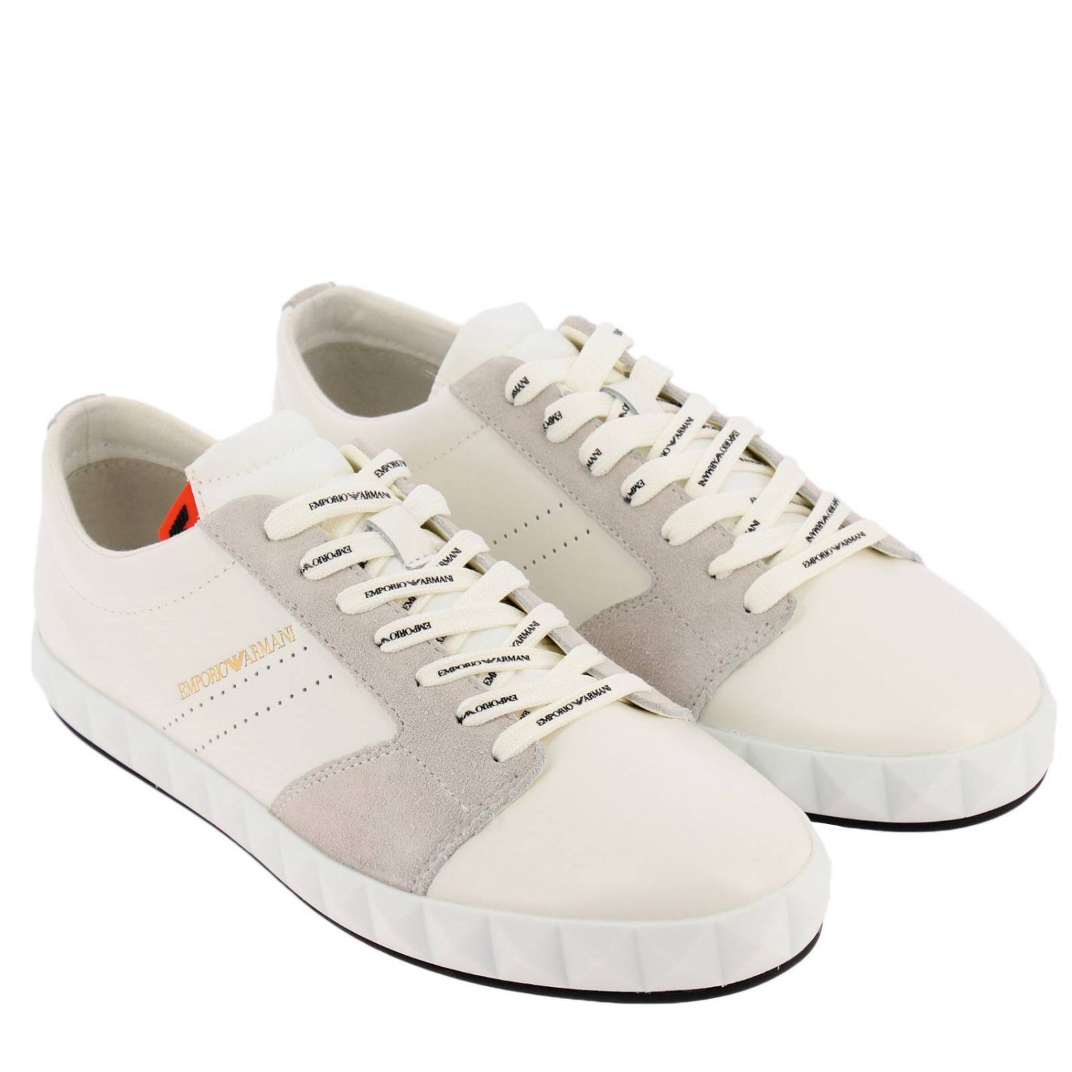 Emporio Armani Outlet: Shoes men | Sneakers Emporio Armani Men White ...