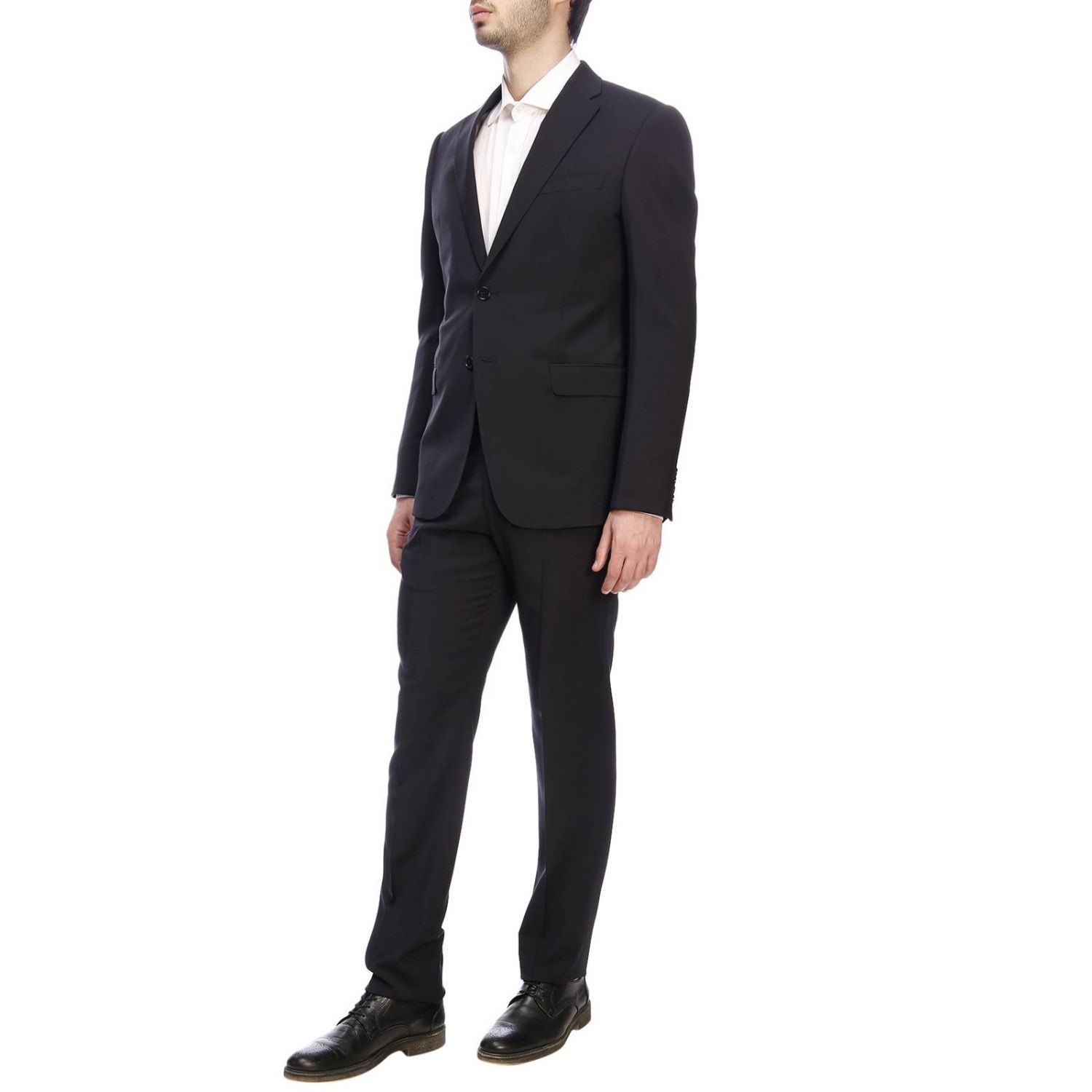 Emporio Armani Outlet: Suit men - Blue | Suit Emporio Armani 21VMEB ...