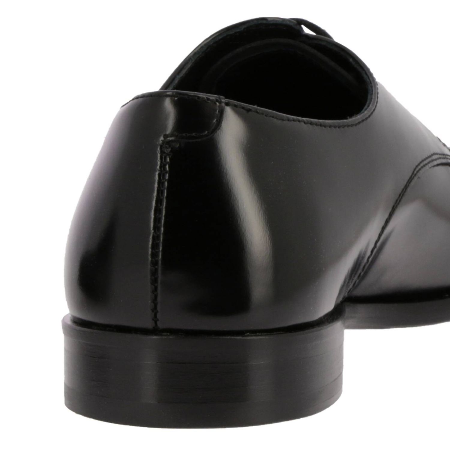 Emporio Armani Outlet Derby In Pelle Spazzolata Con Suola In Gomma E 