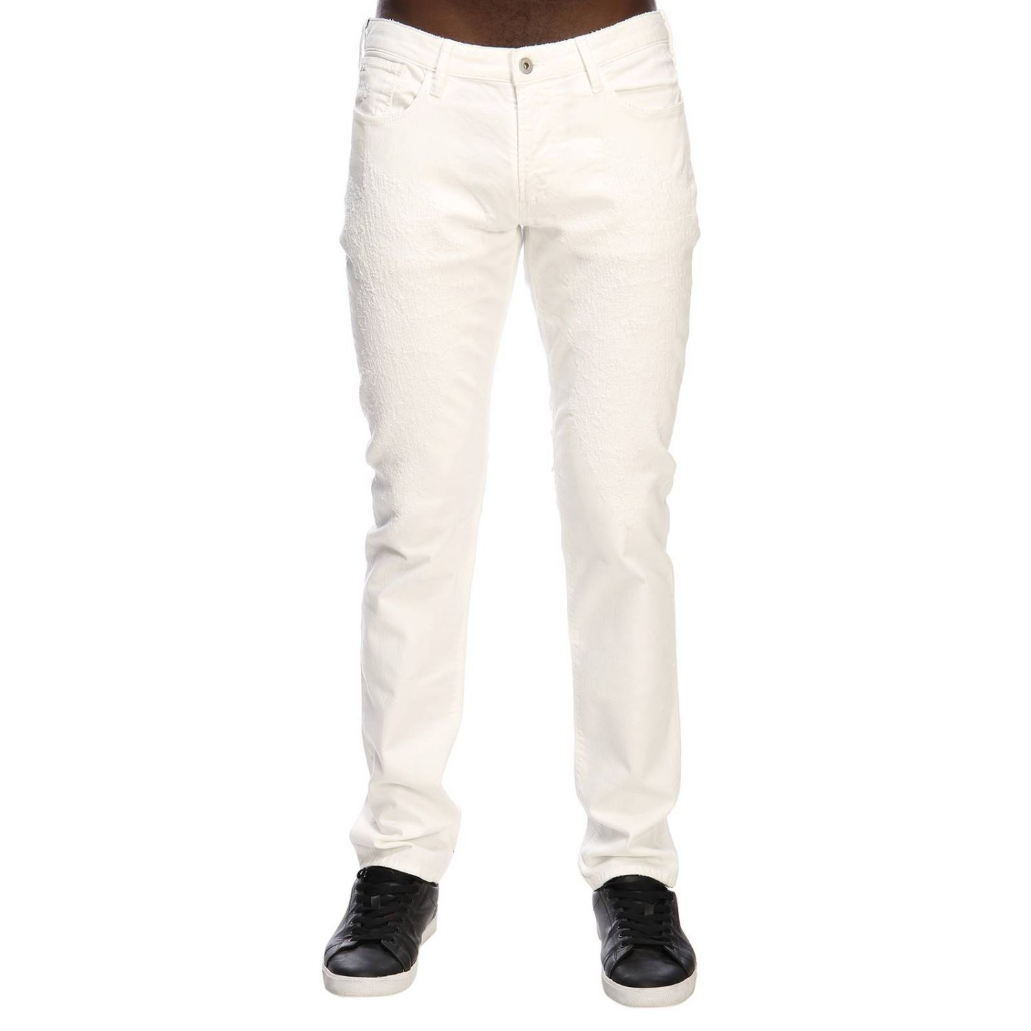 emporio armani white jeans