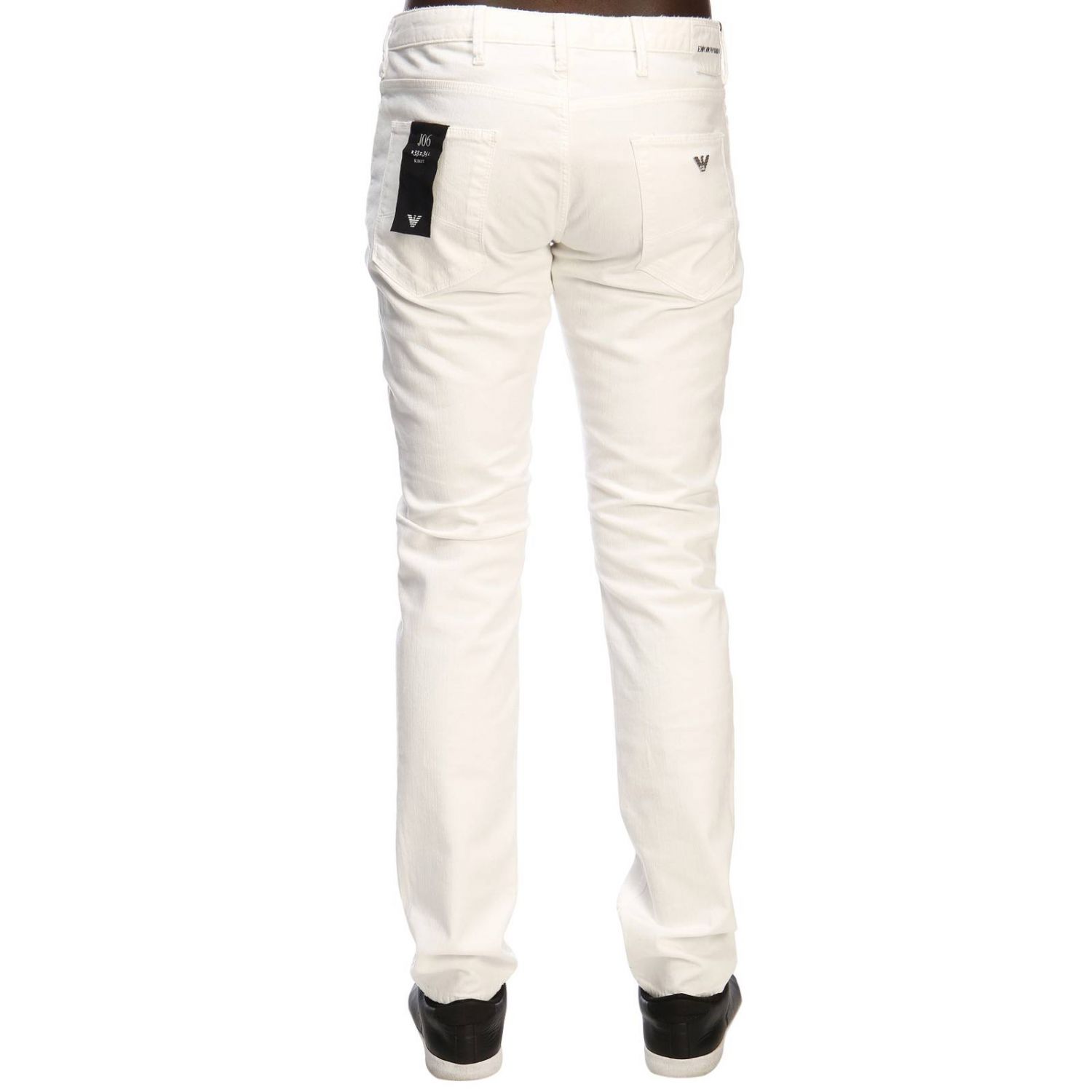 white armani jeans mens