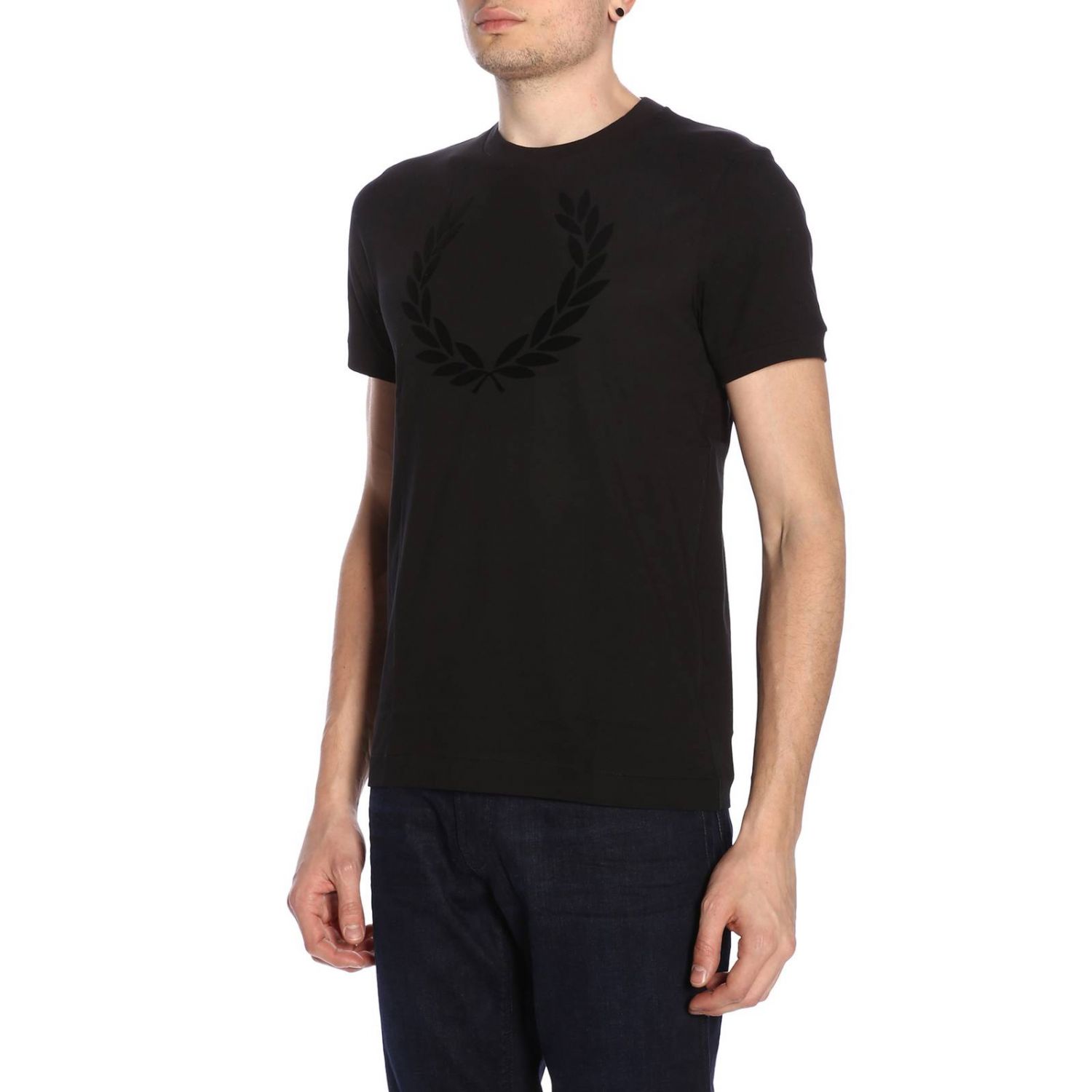 Fred Perry Outlet: T-shirt men - Black | T-Shirt Fred Perry M5591 ...