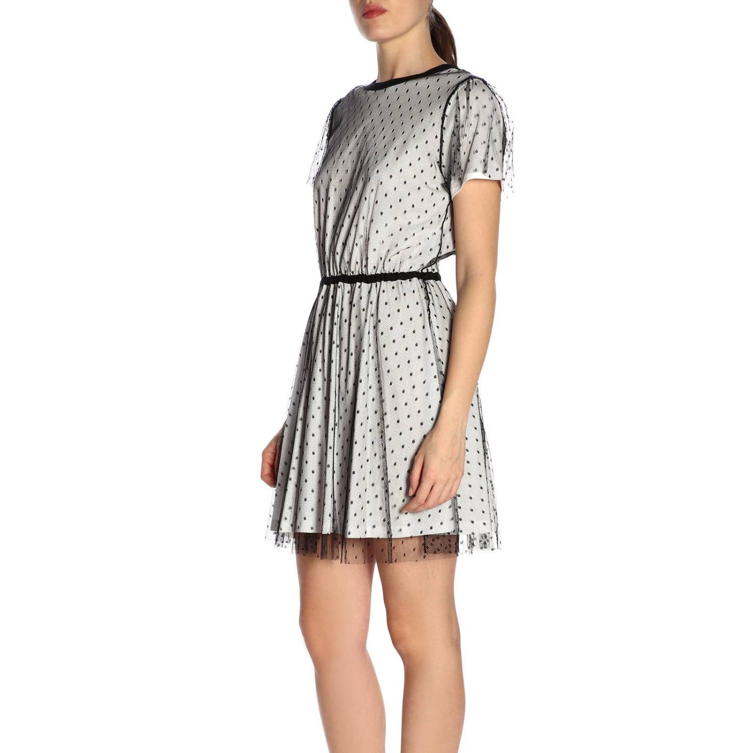 Red Valentino Outlet dress for woman White Red Valentino dress