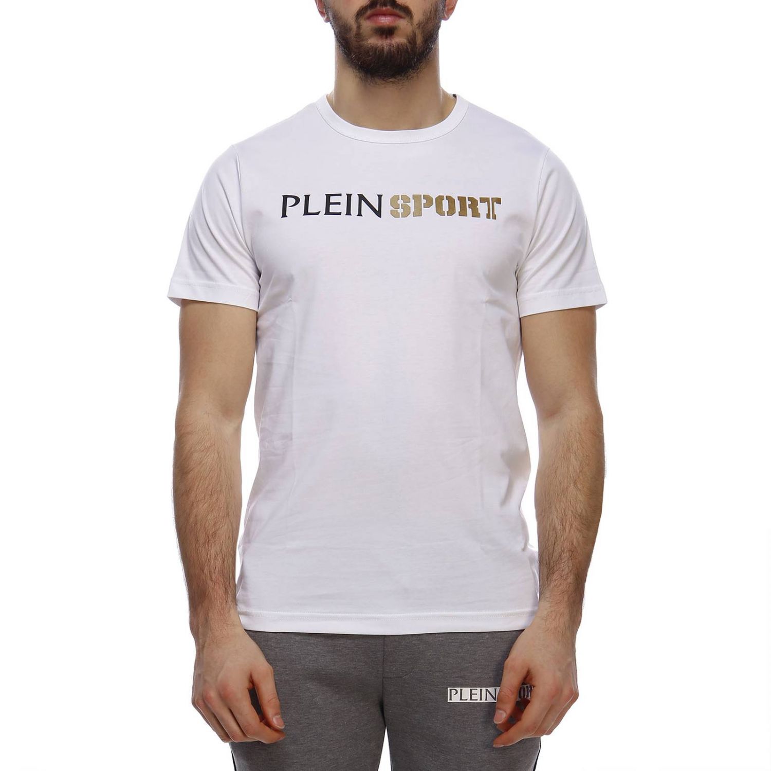 Plein Sport Outlet Tshirt men White TShirt Plein Sport MTK3175
