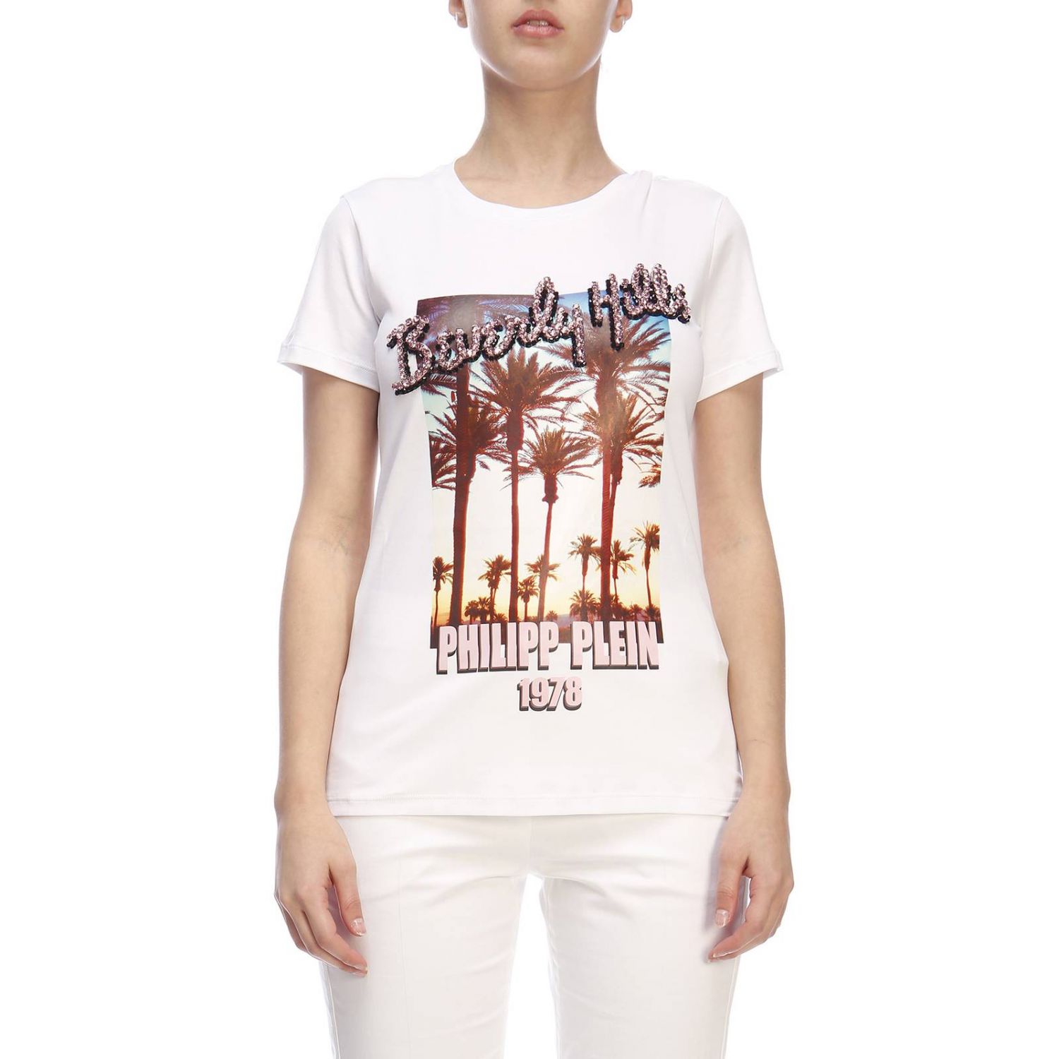 Philipp Plein Outlet: T-shirt women | T-Shirt Philipp Plein Women White ...