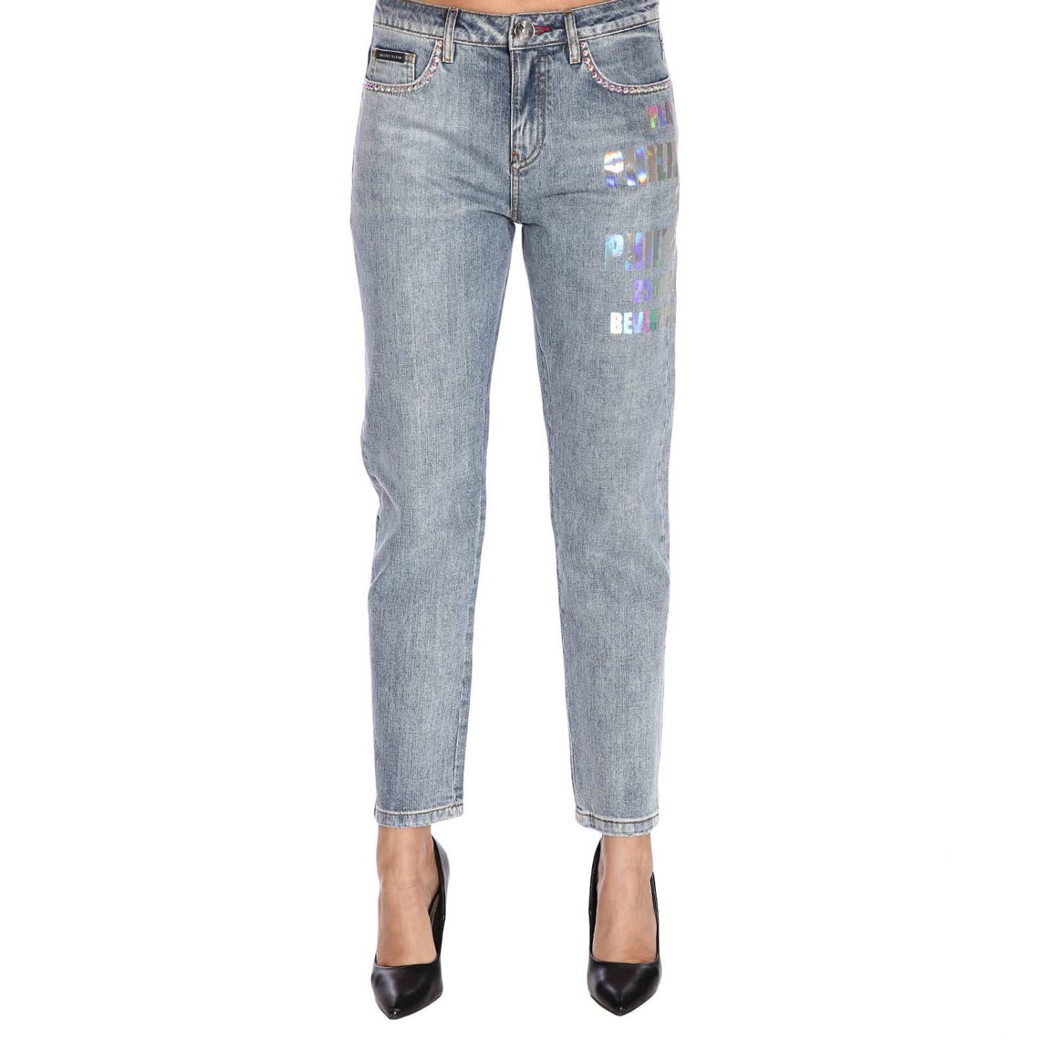 Philipp Plein Outlet: Jeans women | Jeans Philipp Plein Women Stone ...