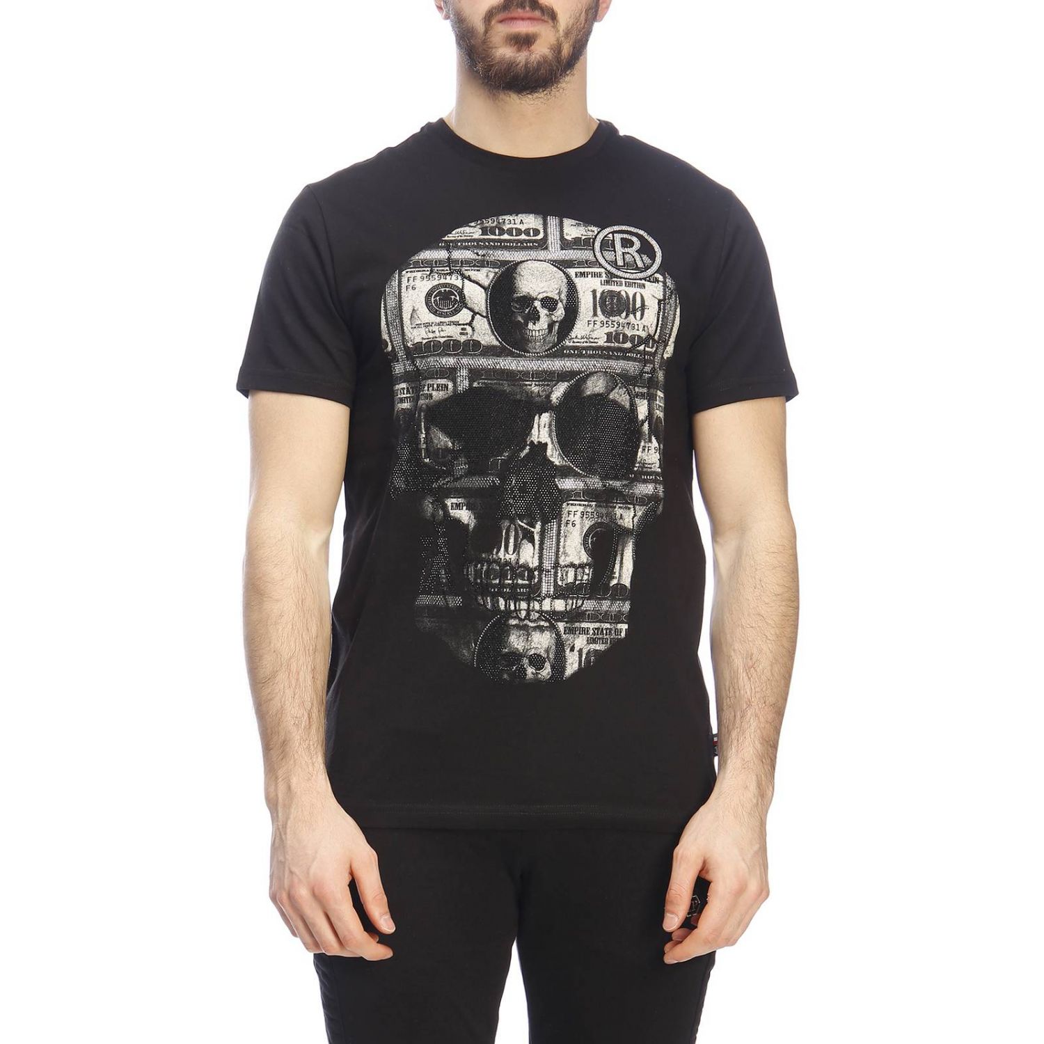 Philipp Plein Outlet: T-shirt men - Black | T-Shirt Philipp Plein ...