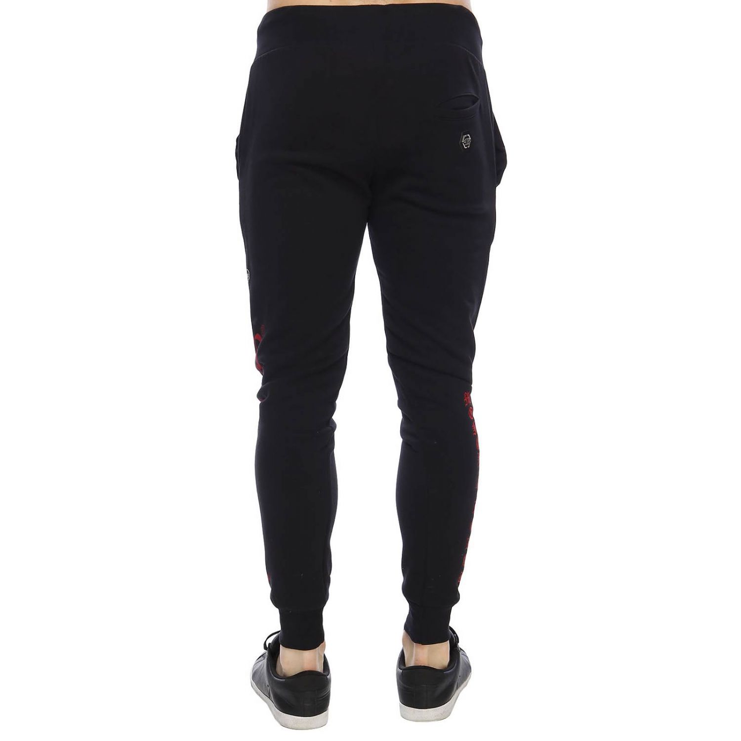 Philipp Plein Outlet: pants for man - Black | Philipp Plein pants MJT0892 PJO002N online on ...