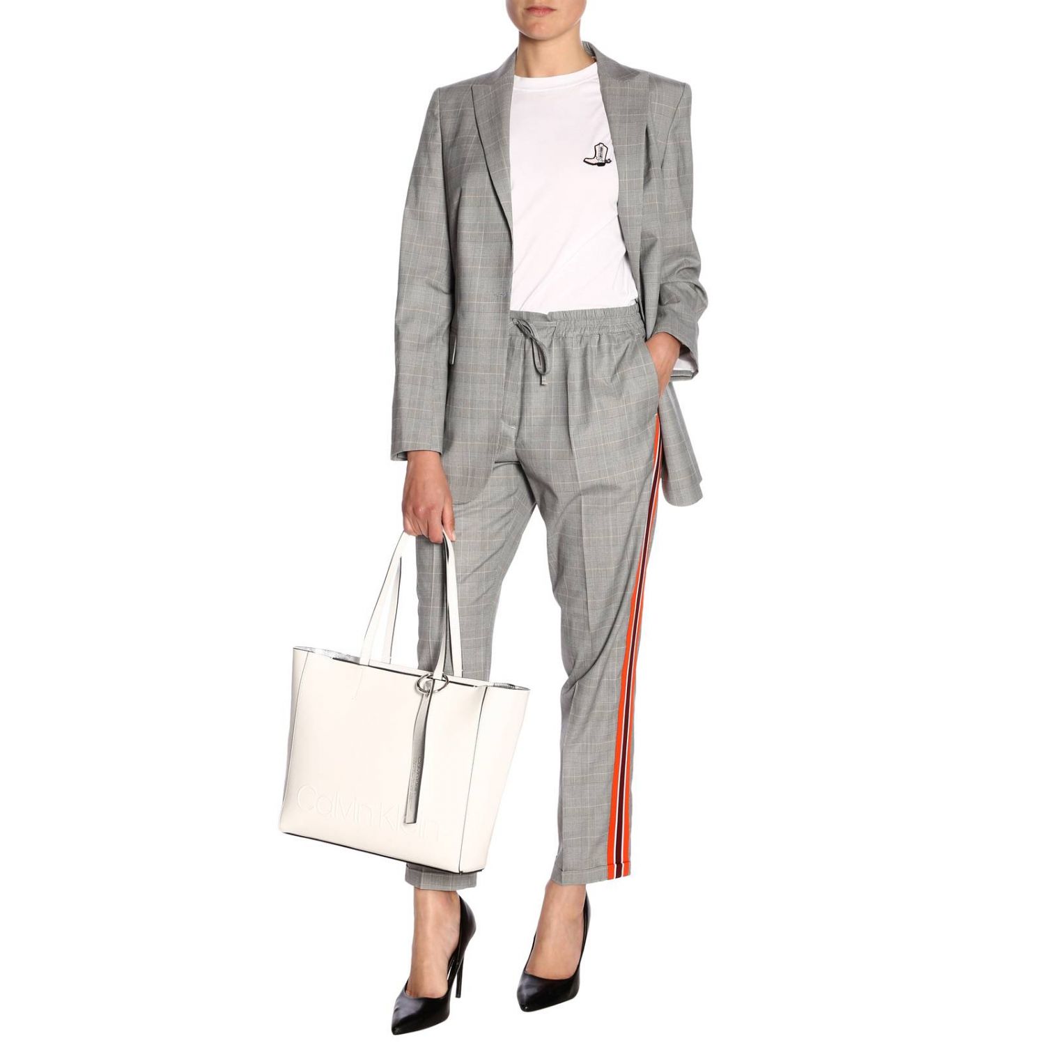Calvin Klein Outlet: Shoulder bag women - White | Shoulder Bag Calvin ...